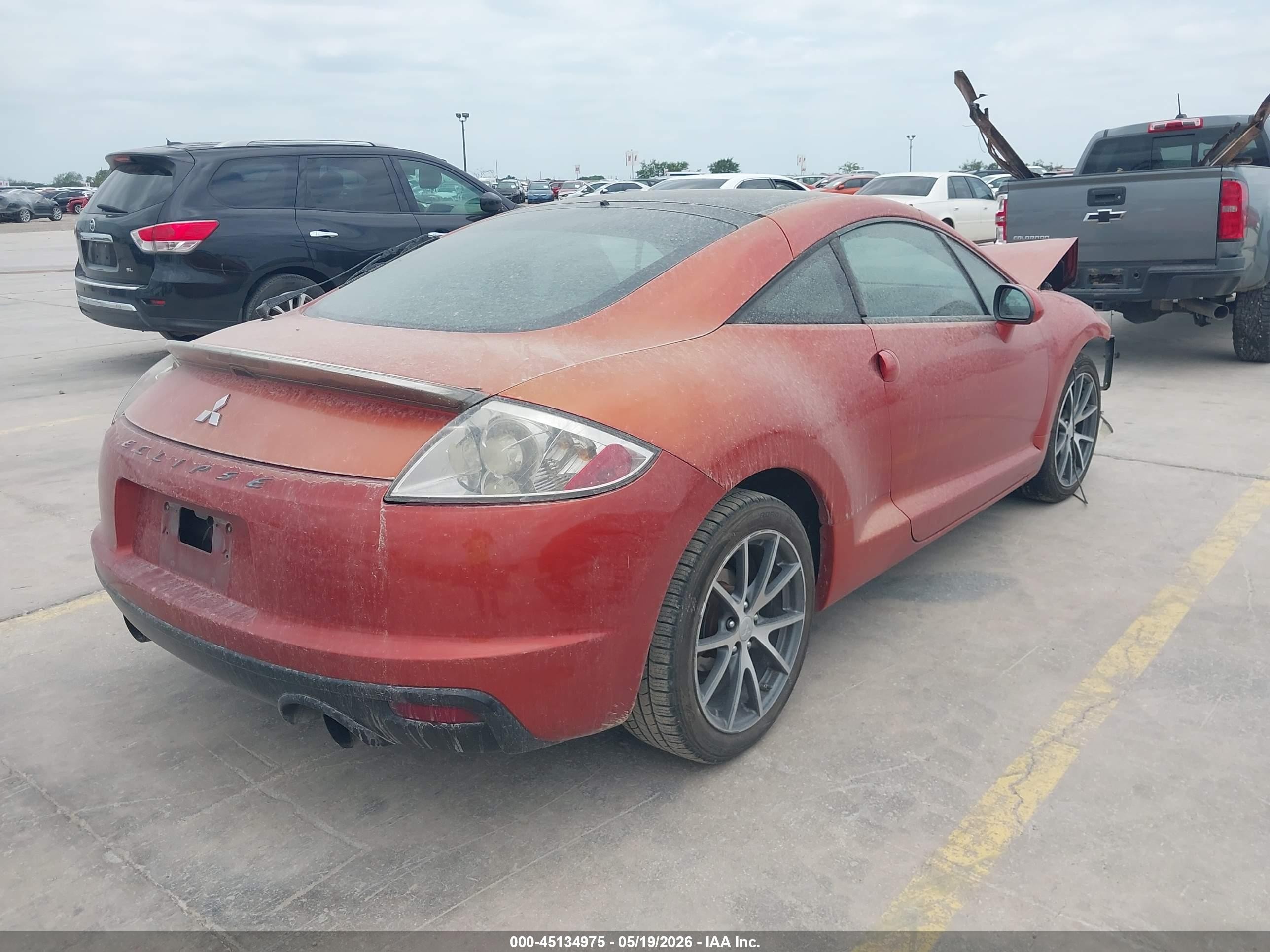 2012 Mitsubishi Eclipse Gs/gs Sport/se Orange vin: 4A31K5DF5CE004043