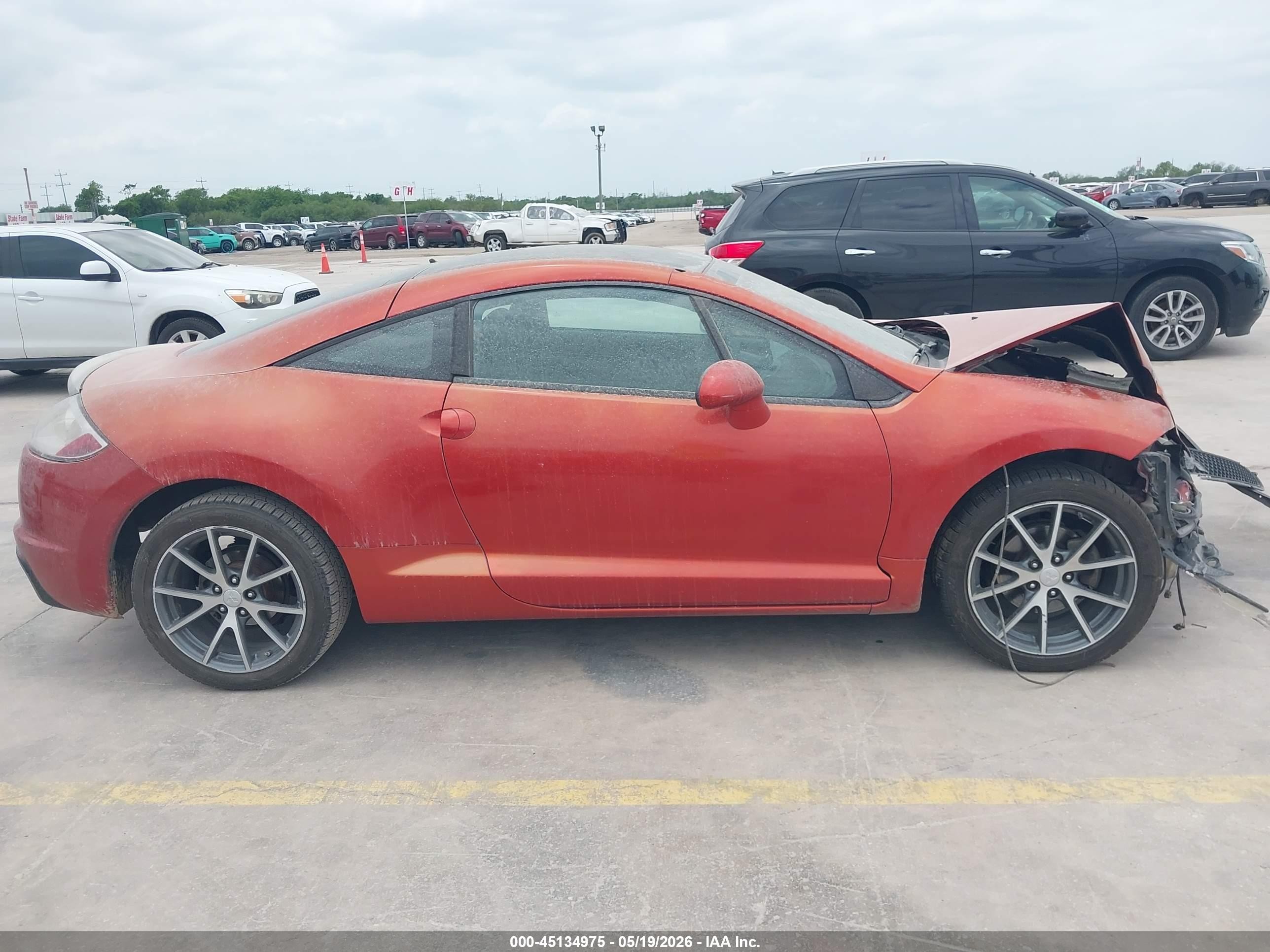 2012 Mitsubishi Eclipse Gs/gs Sport/se Orange vin: 4A31K5DF5CE004043