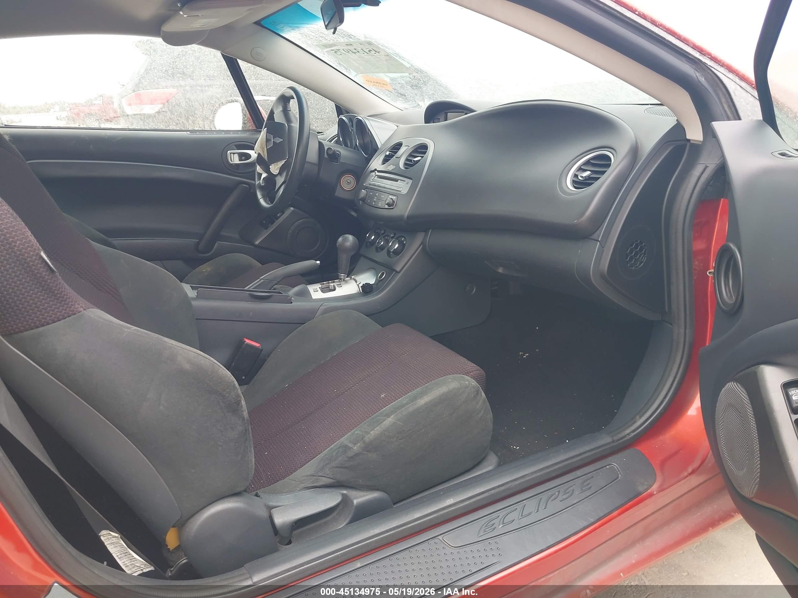 2012 Mitsubishi Eclipse Gs/gs Sport/se Orange vin: 4A31K5DF5CE004043