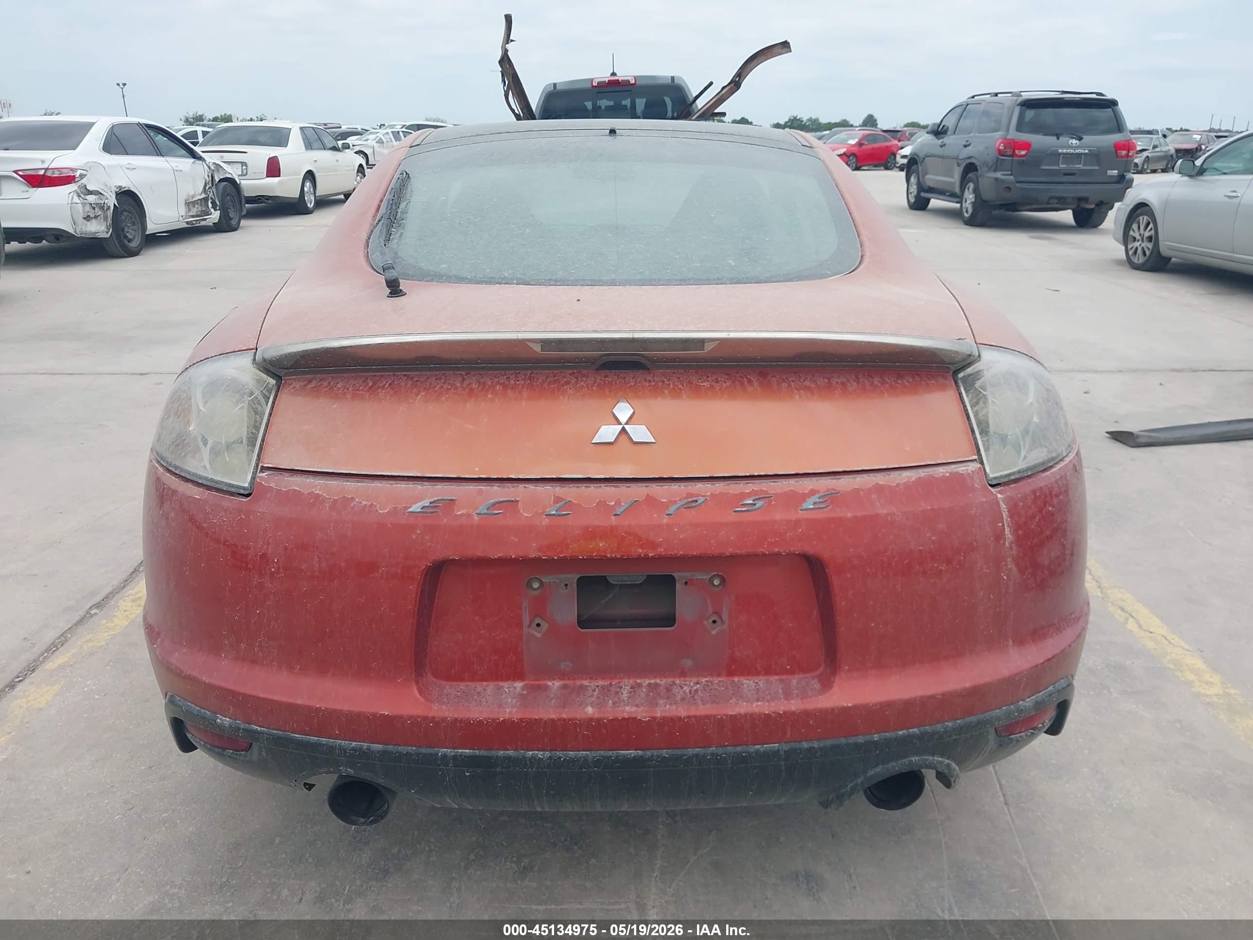 2012 Mitsubishi Eclipse Gs/gs Sport/se Orange vin: 4A31K5DF5CE004043