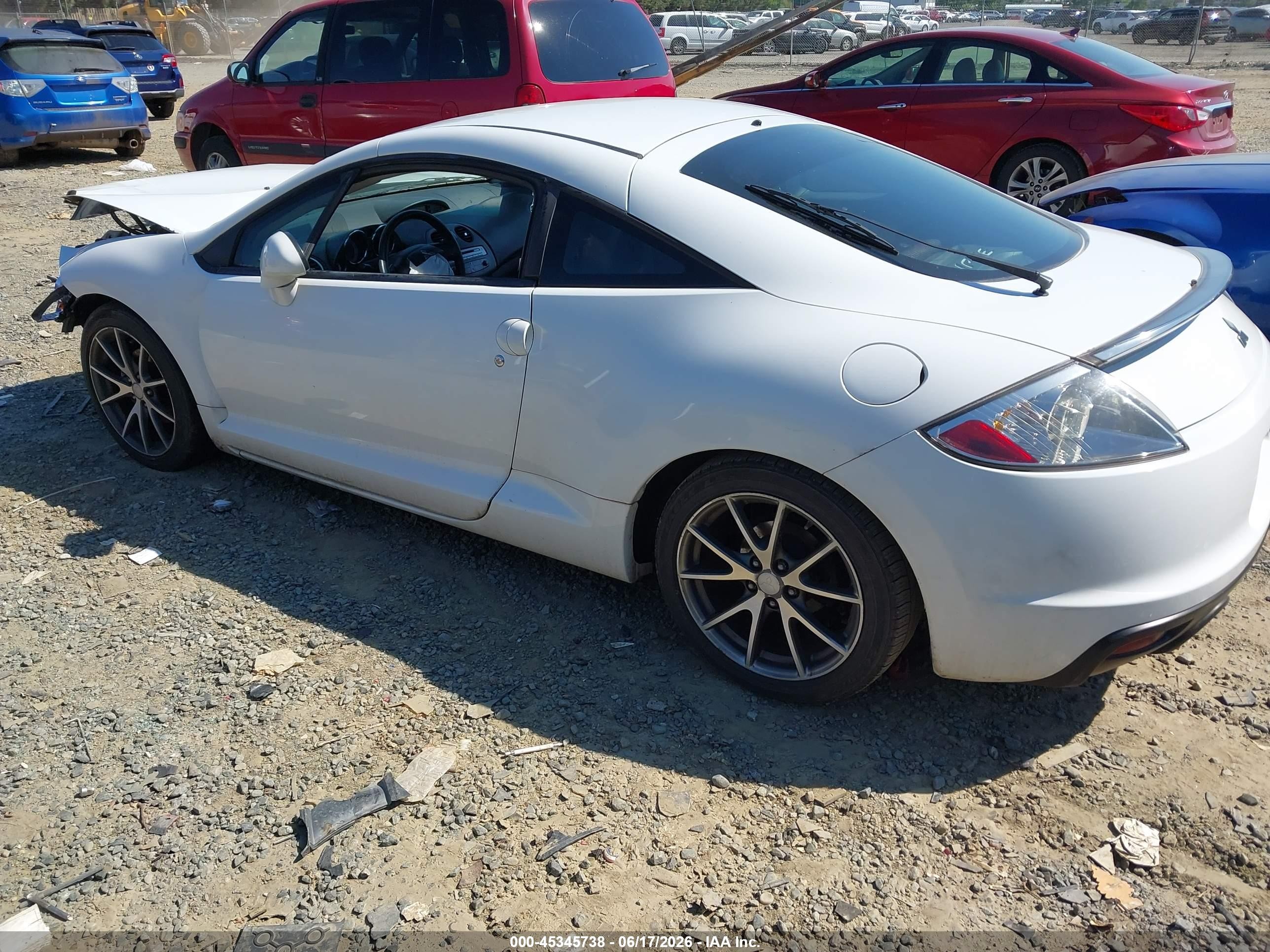 2012 Mitsubishi Eclipse Gs/gs Sport/se White vin: 4A31K5DF5CE007573