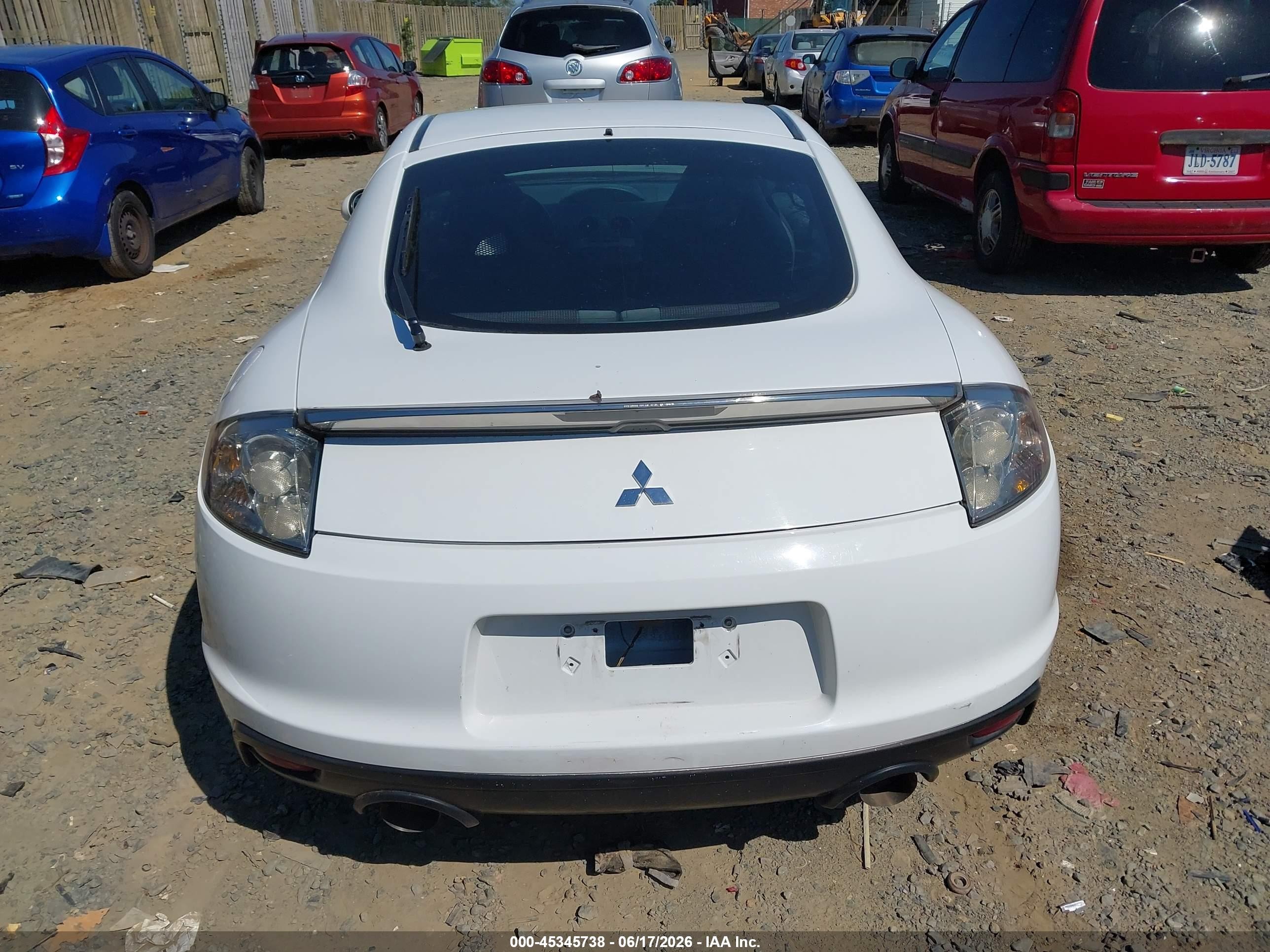 2012 Mitsubishi Eclipse Gs/gs Sport/se White vin: 4A31K5DF5CE007573