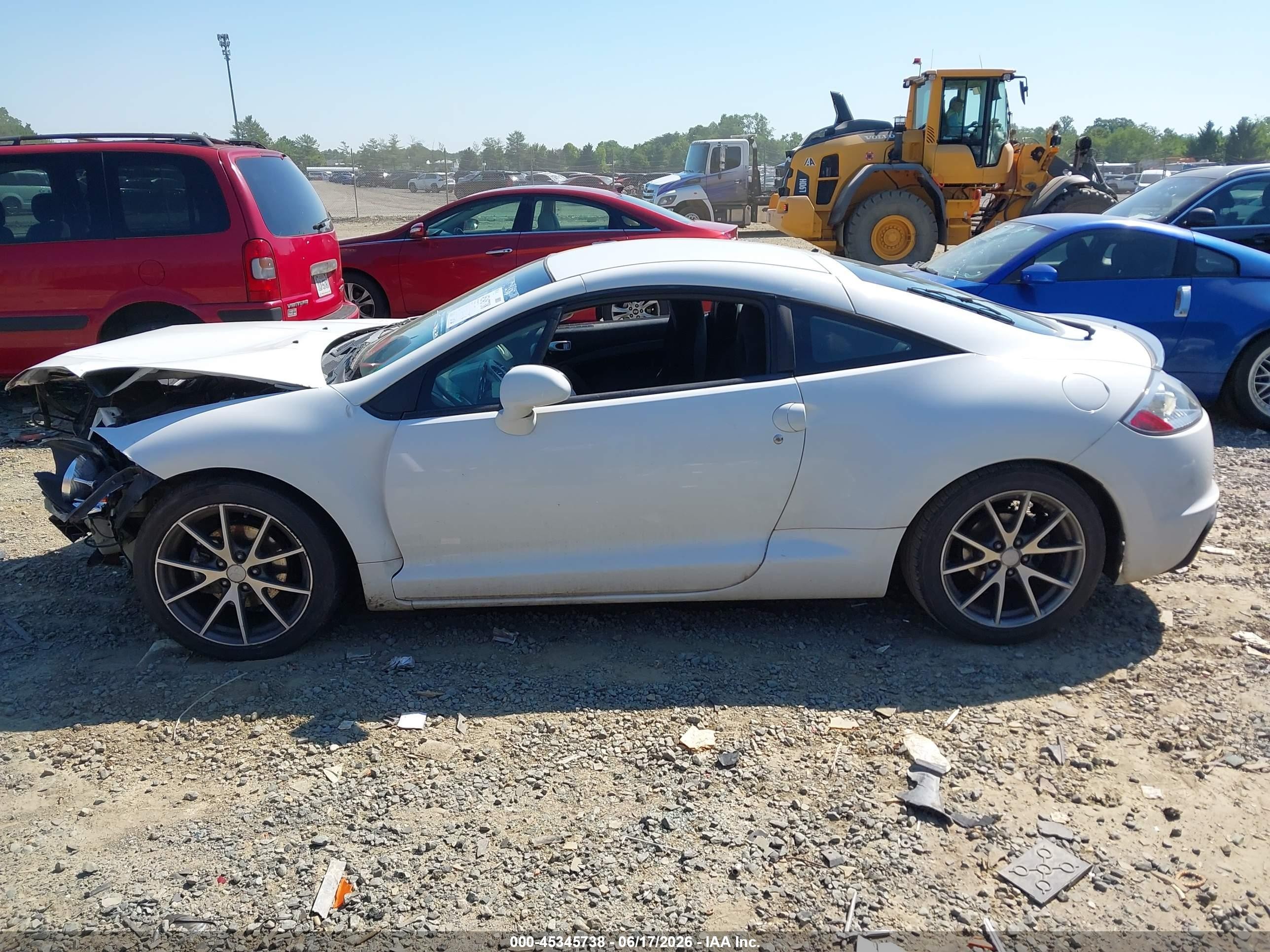 2012 Mitsubishi Eclipse Gs/gs Sport/se White vin: 4A31K5DF5CE007573