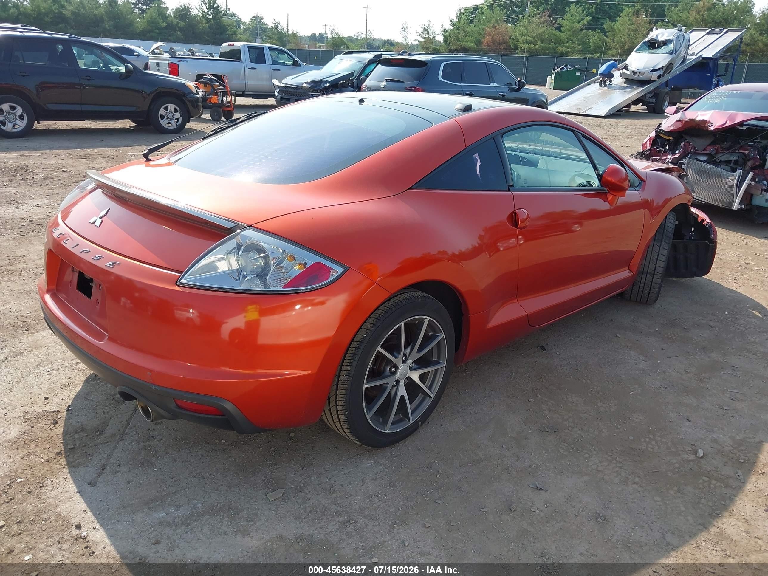 2011 Mitsubishi Eclipse Gs/gs Sport Orange vin: 4A31K5DF6BE002820