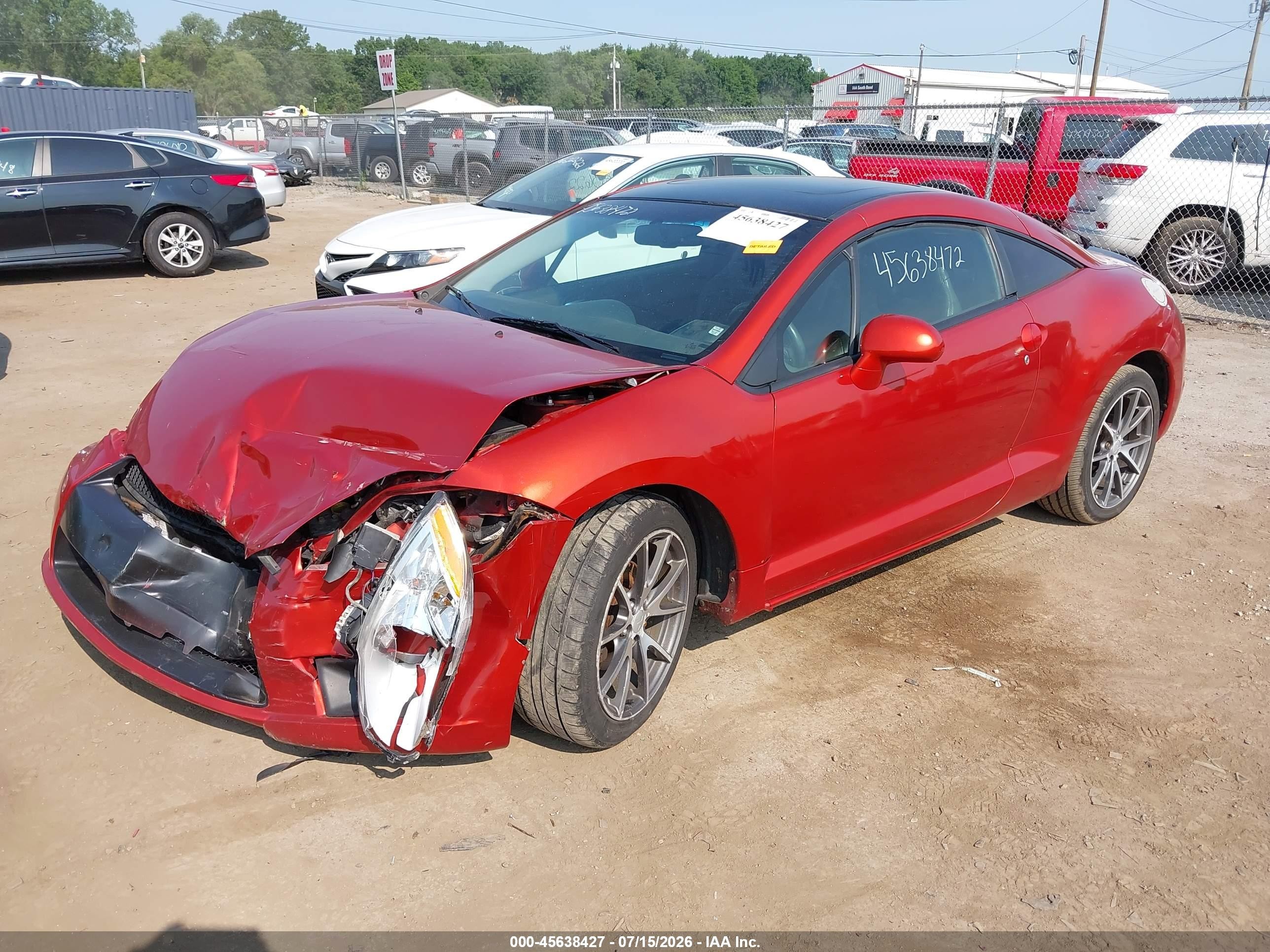 2011 Mitsubishi Eclipse Gs/gs Sport Orange vin: 4A31K5DF6BE002820