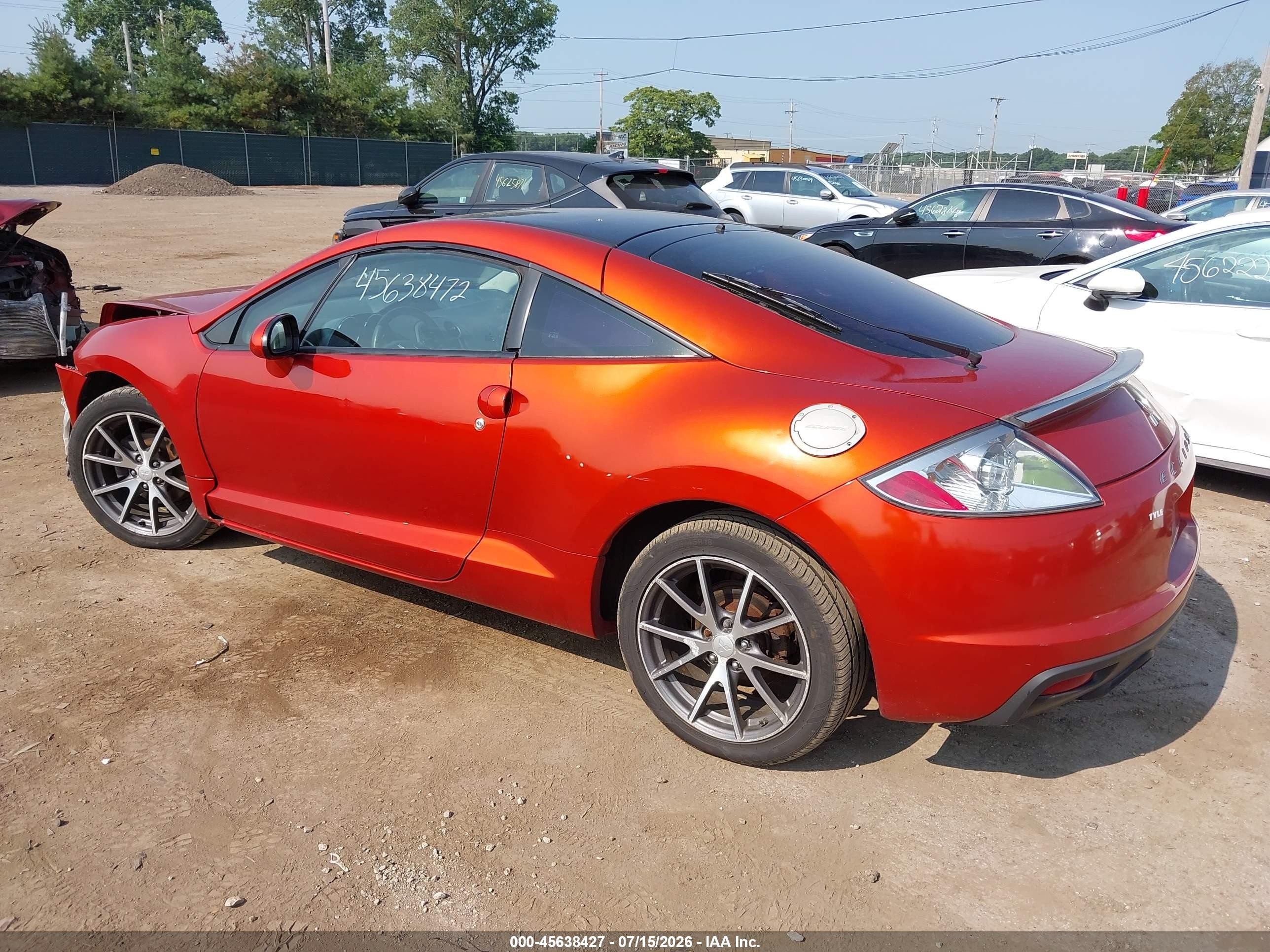 2011 Mitsubishi Eclipse Gs/gs Sport Orange vin: 4A31K5DF6BE002820
