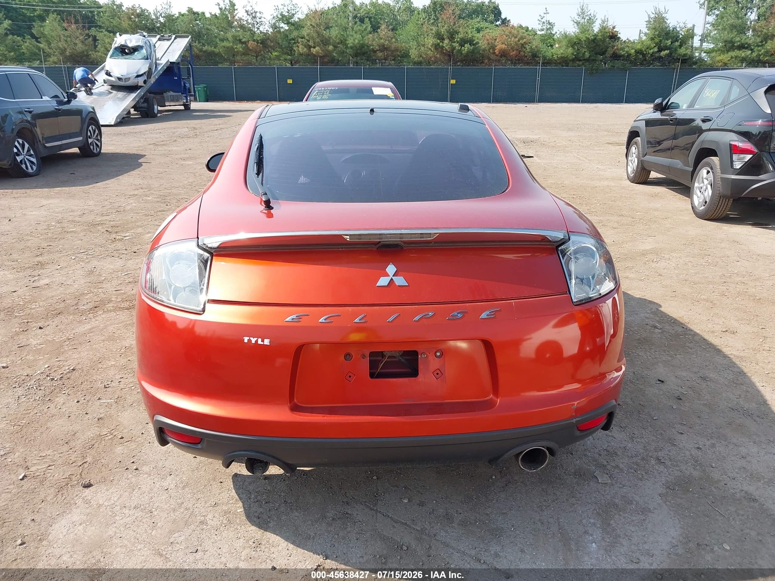 2011 Mitsubishi Eclipse Gs/gs Sport Orange vin: 4A31K5DF6BE002820