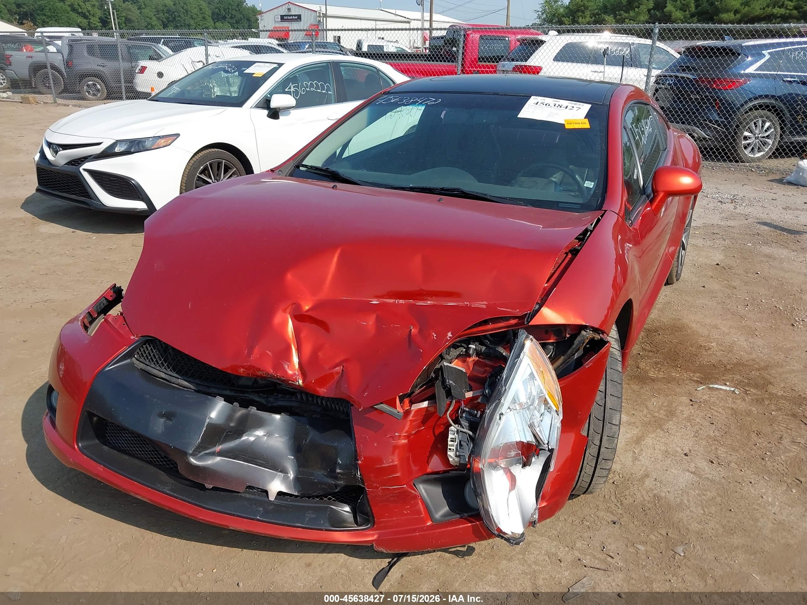 2011 Mitsubishi Eclipse Gs/gs Sport Orange vin: 4A31K5DF6BE002820