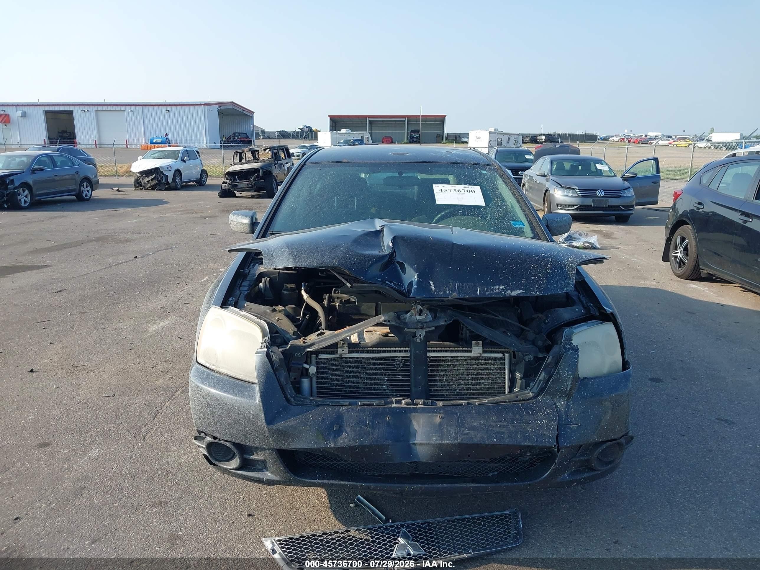 2012 Mitsubishi Galant Fe Black vin: 4A32B2FF0CE021977