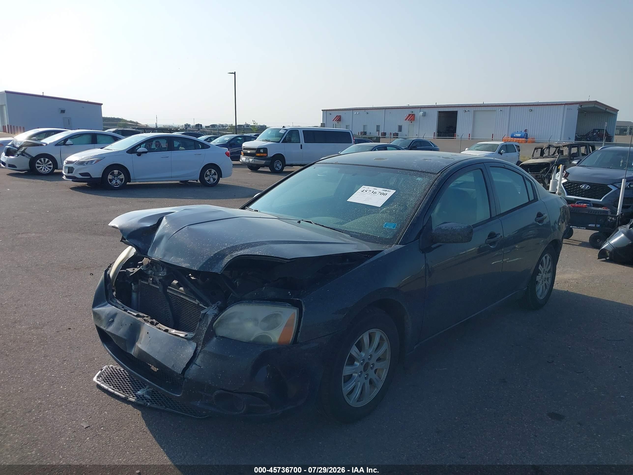 2012 Mitsubishi Galant Fe Black vin: 4A32B2FF0CE021977