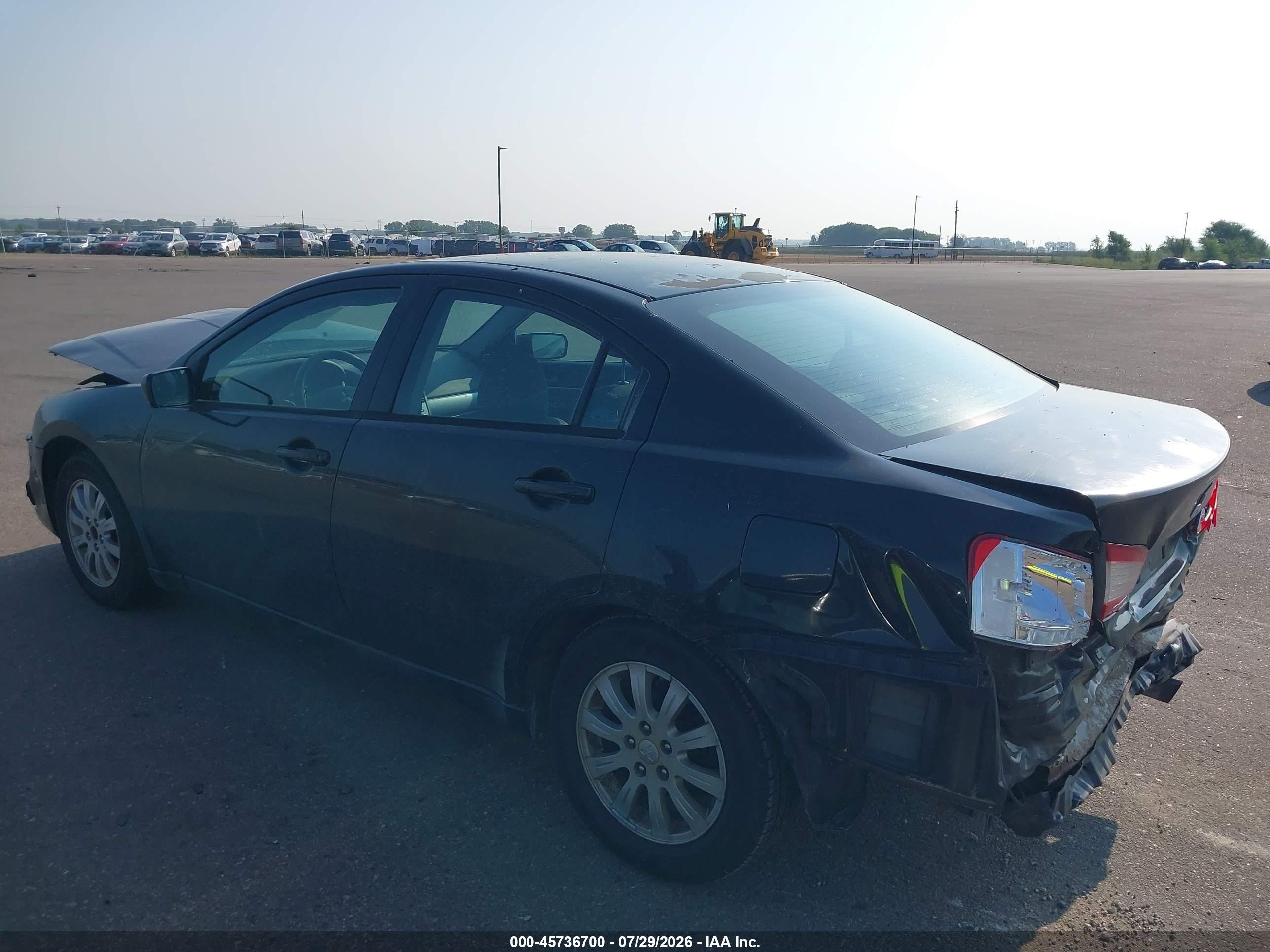 2012 Mitsubishi Galant Fe Black vin: 4A32B2FF0CE021977