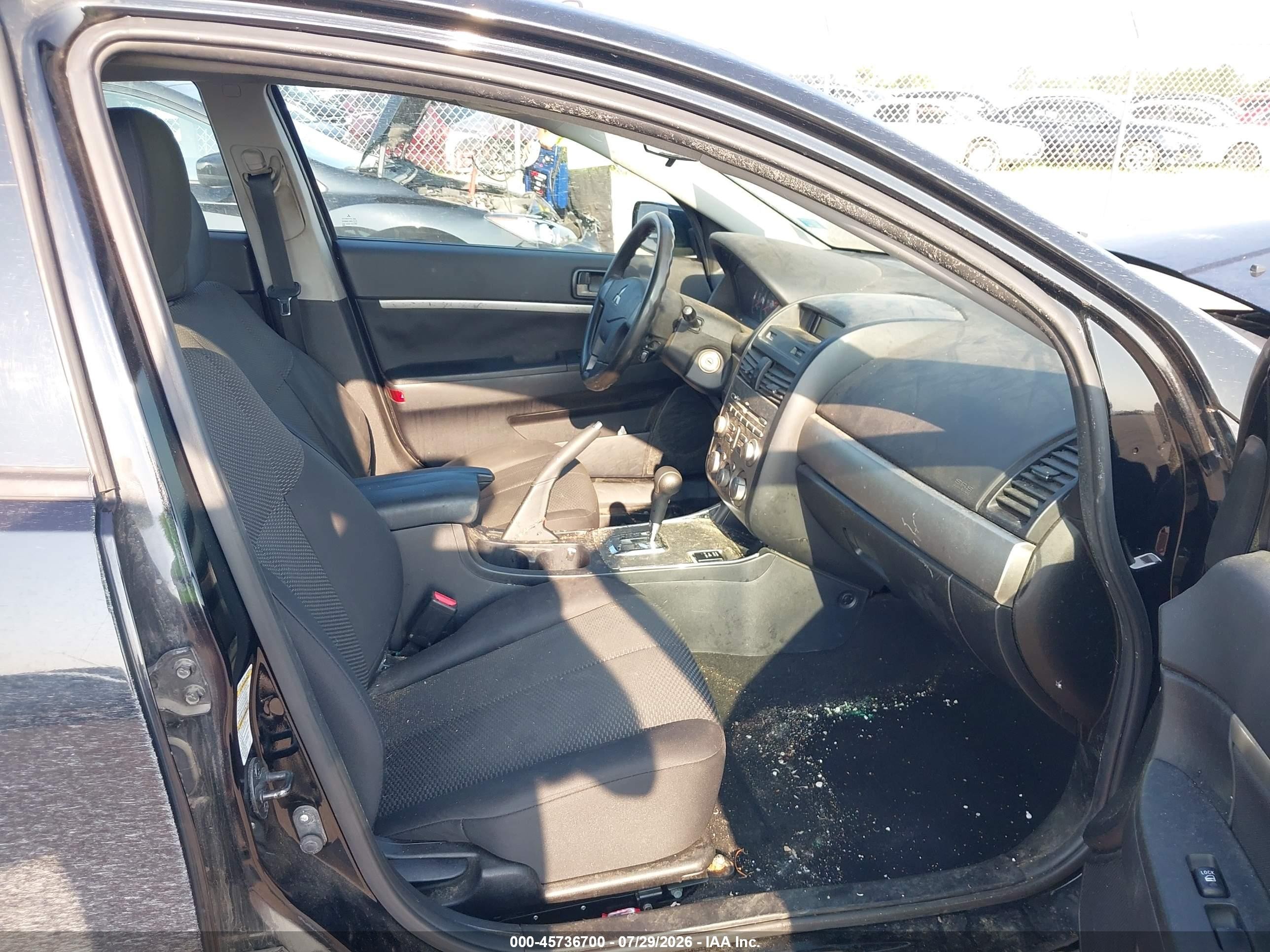2012 Mitsubishi Galant Fe Black vin: 4A32B2FF0CE021977