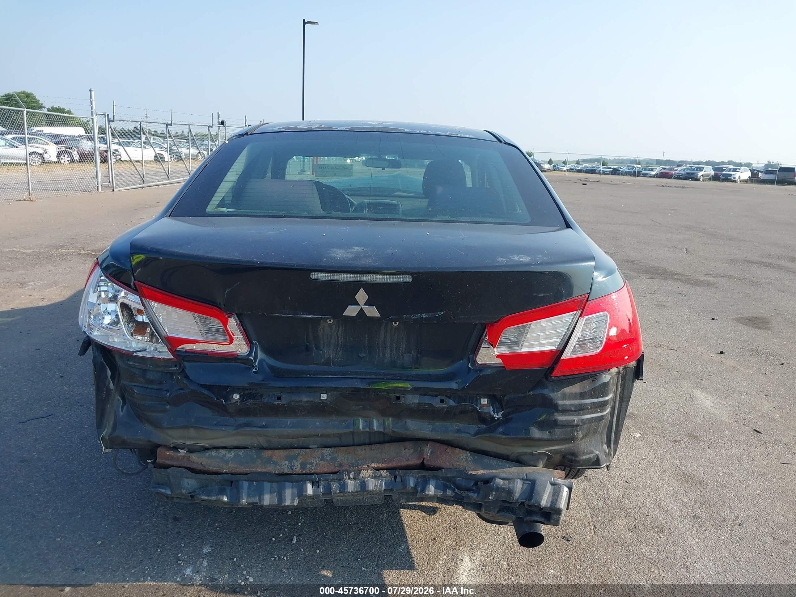 2012 Mitsubishi Galant Fe Black vin: 4A32B2FF0CE021977