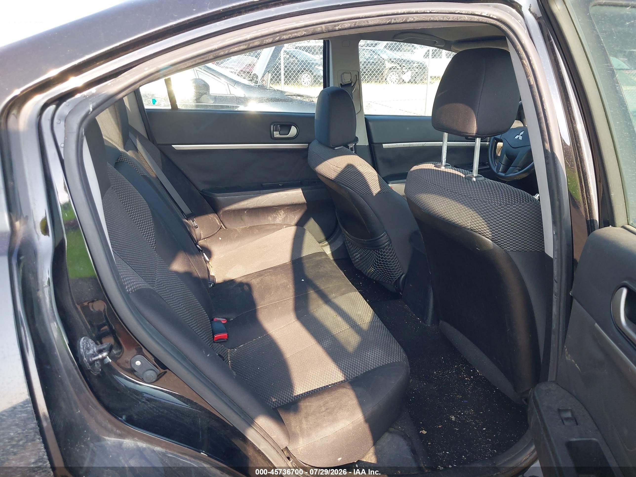2012 Mitsubishi Galant Fe Black vin: 4A32B2FF0CE021977