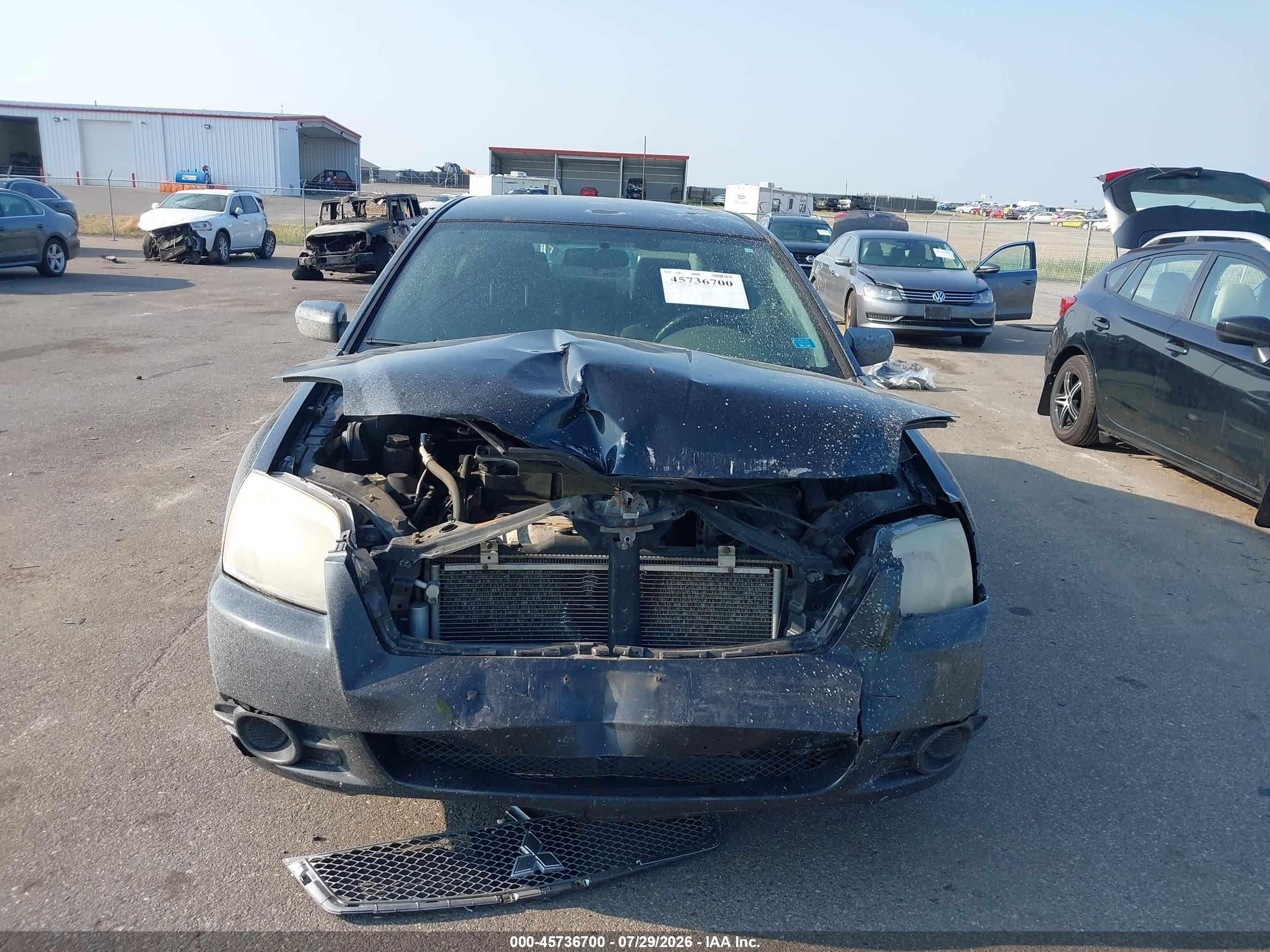 2012 Mitsubishi Galant Fe Black vin: 4A32B2FF0CE021977