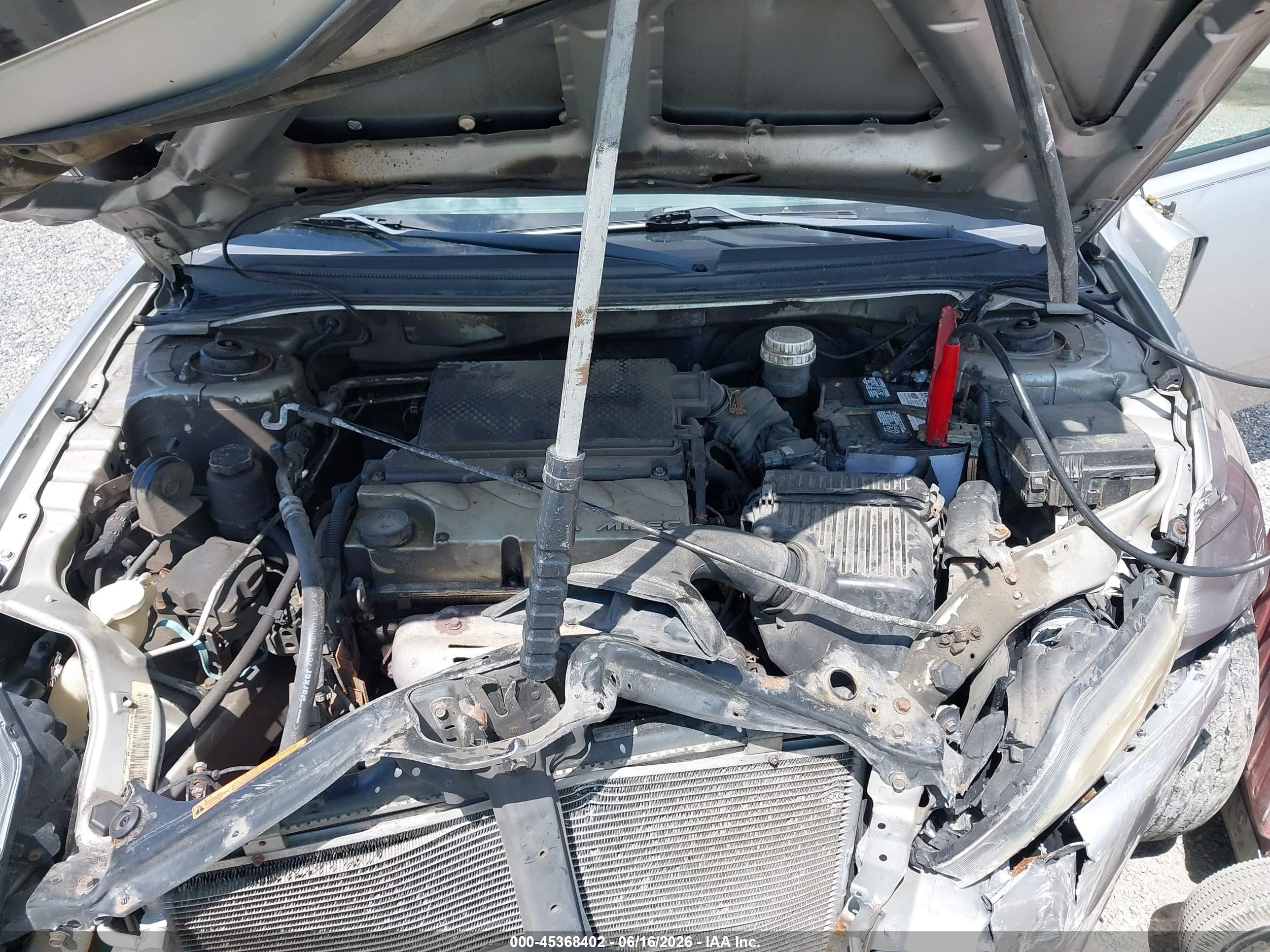 2011 Mitsubishi Galant Fe Silver vin: 4A32B2FF1BE011344
