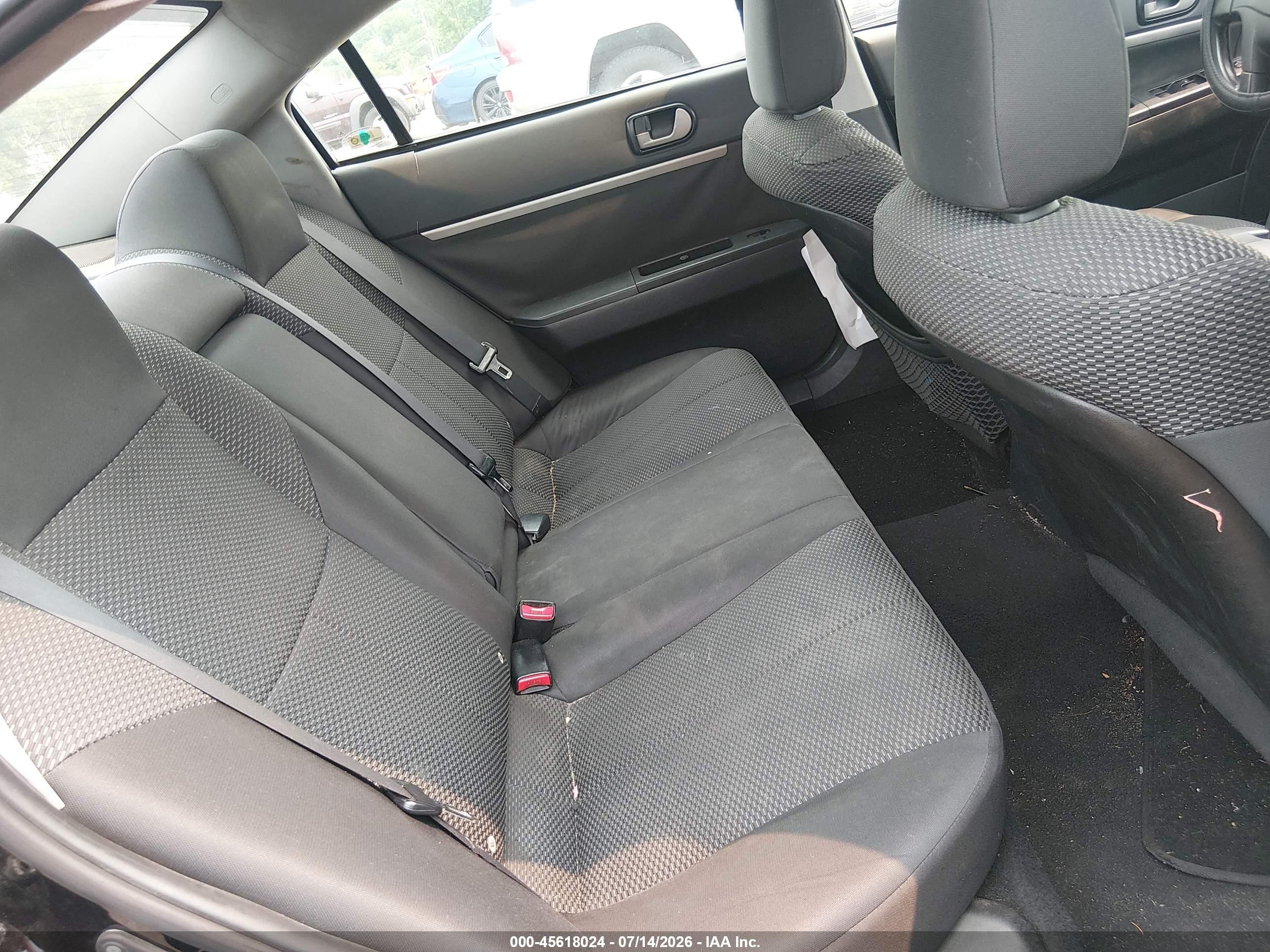 2012 Mitsubishi Galant Fe Black vin: 4A32B2FF1CE021048
