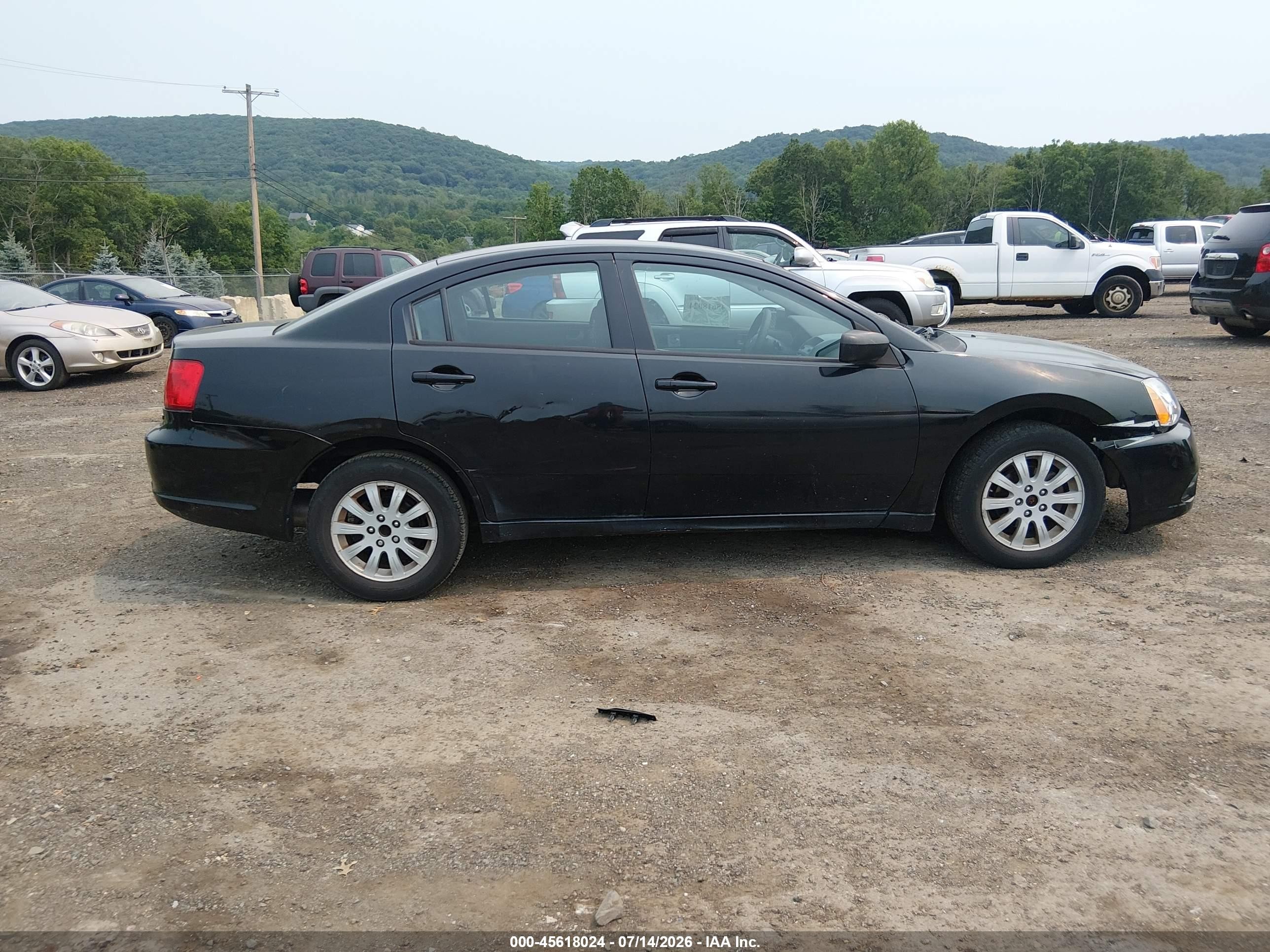 2012 Mitsubishi Galant Fe Black vin: 4A32B2FF1CE021048