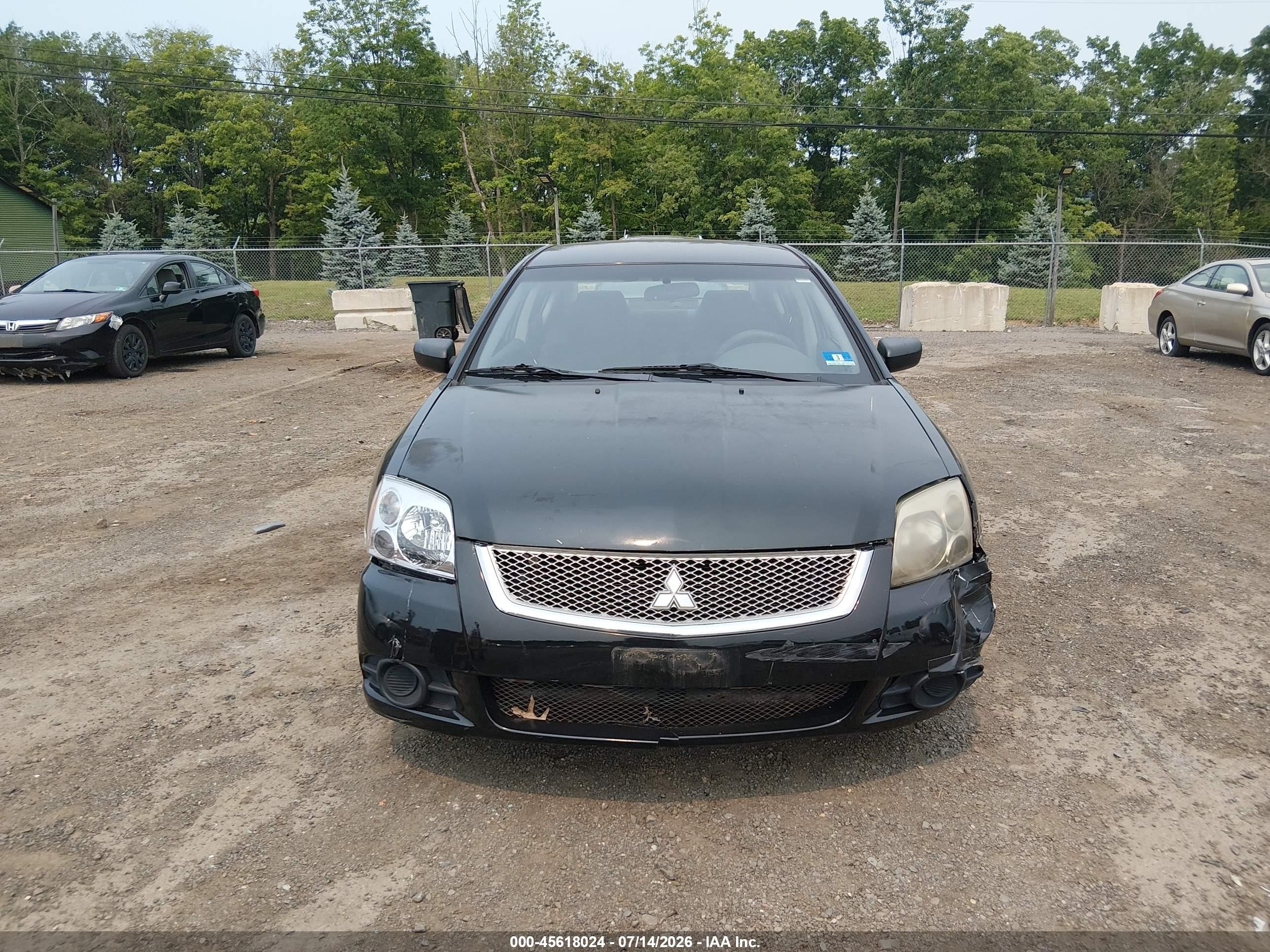 2012 Mitsubishi Galant Fe Black vin: 4A32B2FF1CE021048