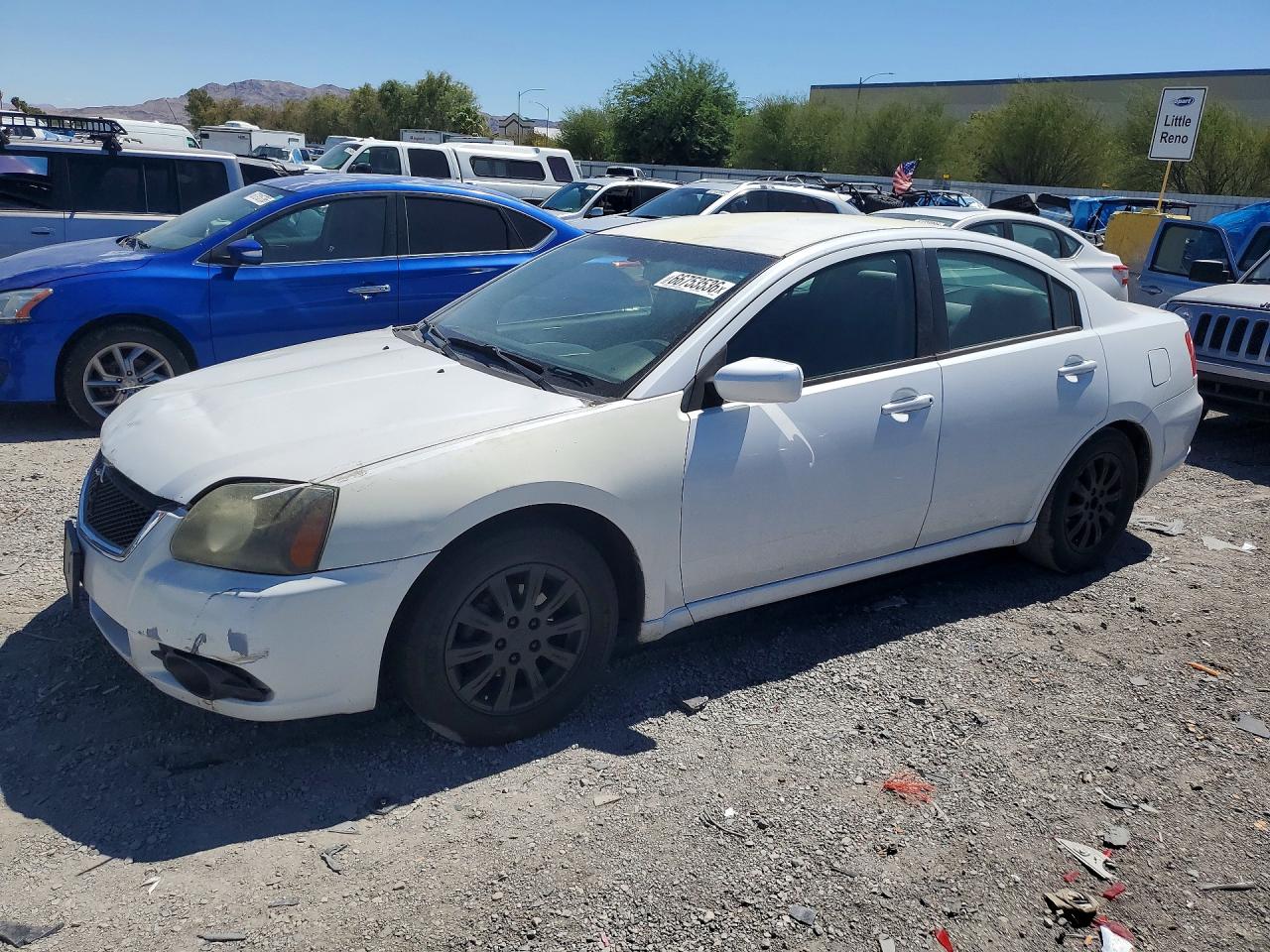 2011 Mitsubishi Galant Fe White vin: 4A32B2FF3BE008462