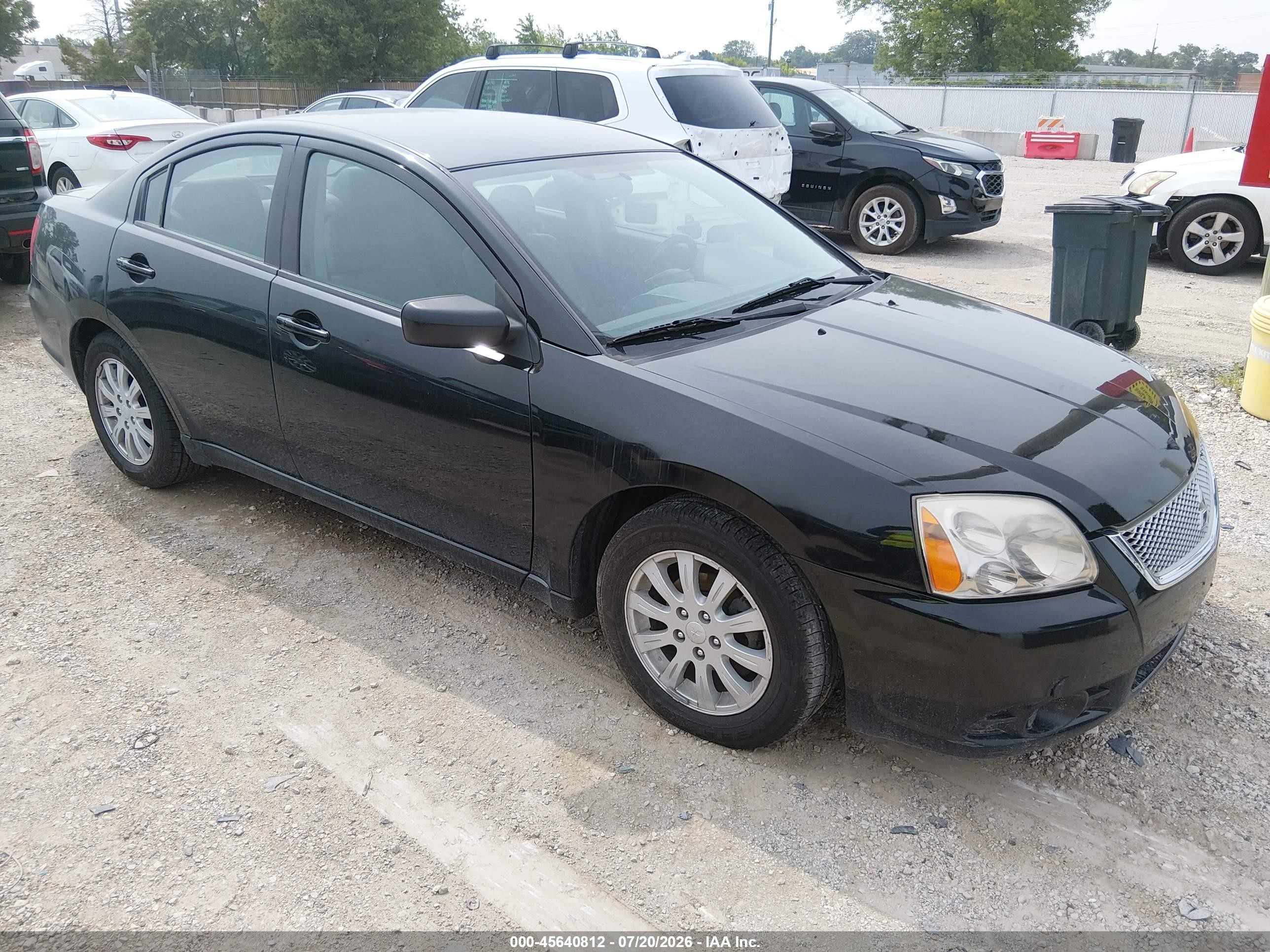 2011 Mitsubishi Galant Fe Black vin: 4A32B2FF3BE021051