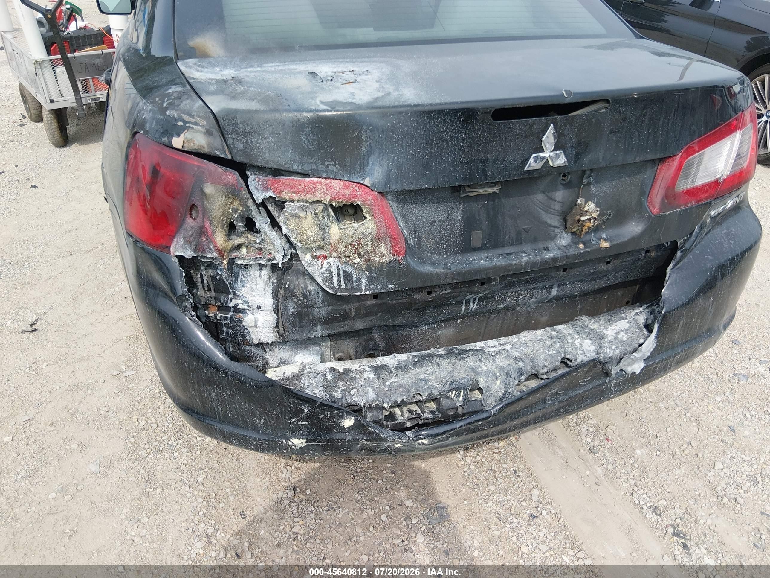 2011 Mitsubishi Galant Fe Black vin: 4A32B2FF3BE021051