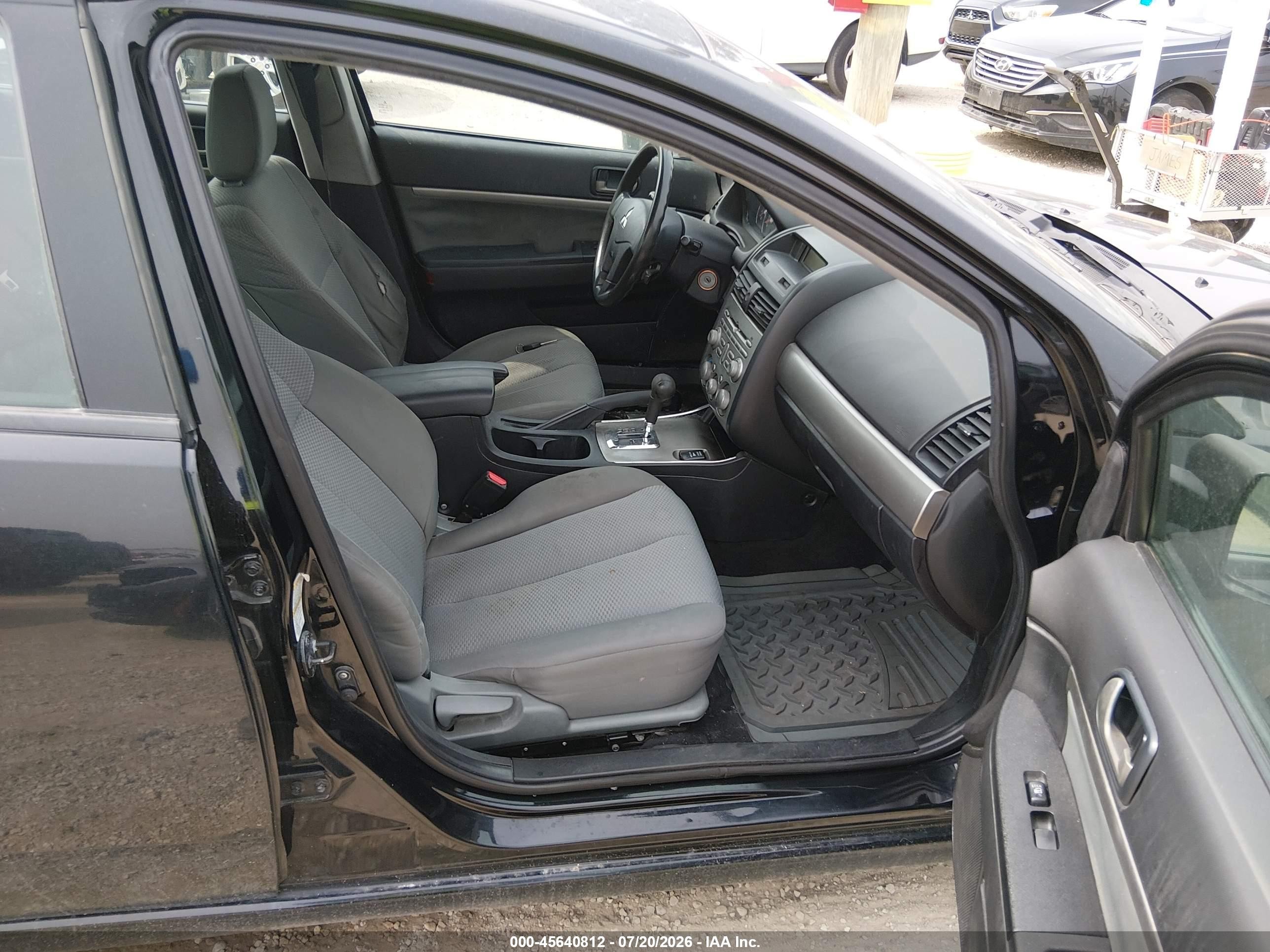 2011 Mitsubishi Galant Fe Black vin: 4A32B2FF3BE021051
