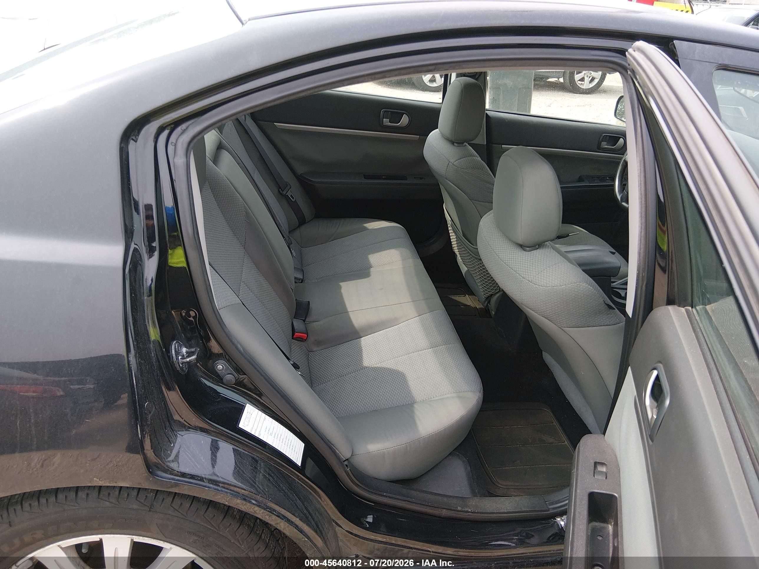 2011 Mitsubishi Galant Fe Black vin: 4A32B2FF3BE021051