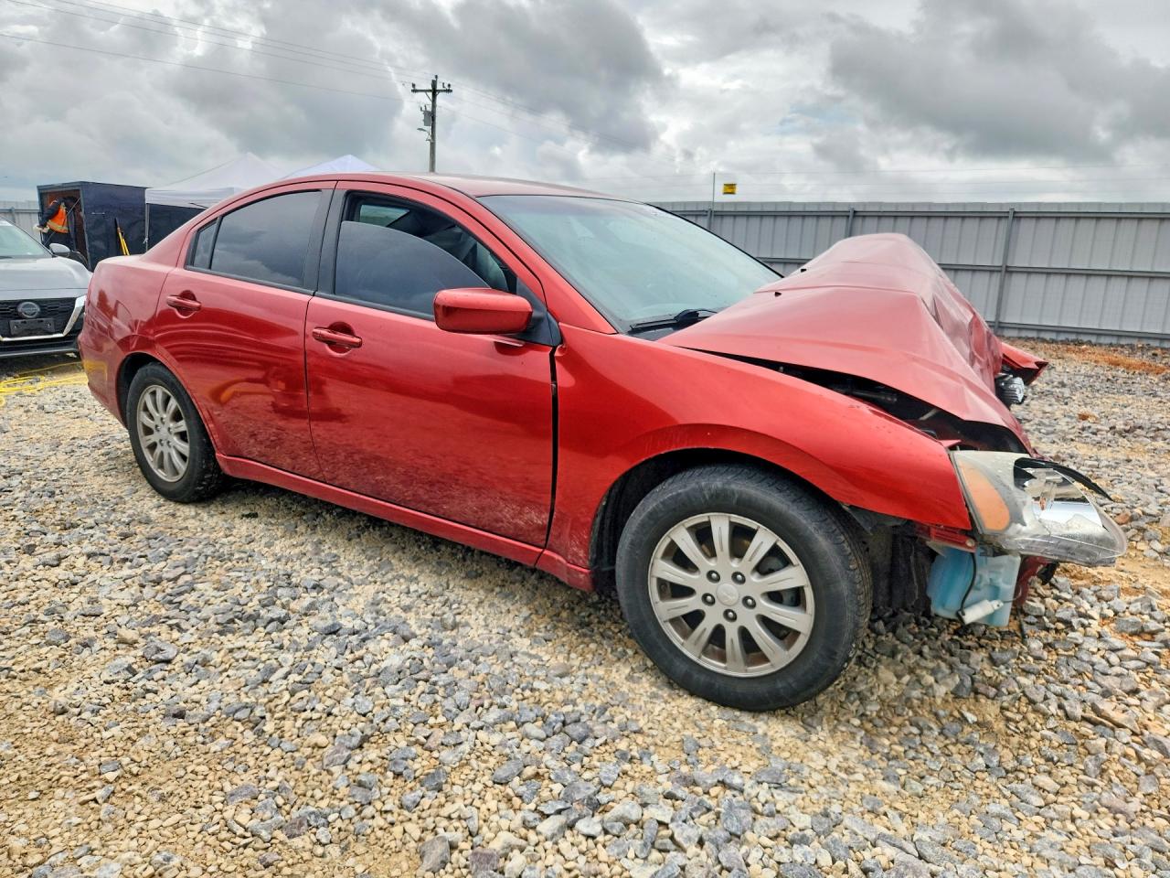 2011 Mitsubishi Galant Fe Красный vin: 4A32B2FF4BE018899