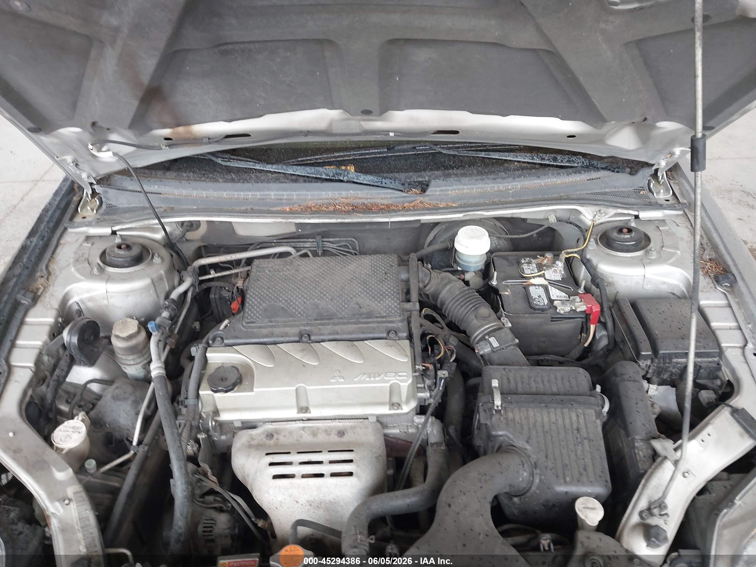 2012 Mitsubishi Galant Fe Silver vin: 4A32B2FF4CE022906