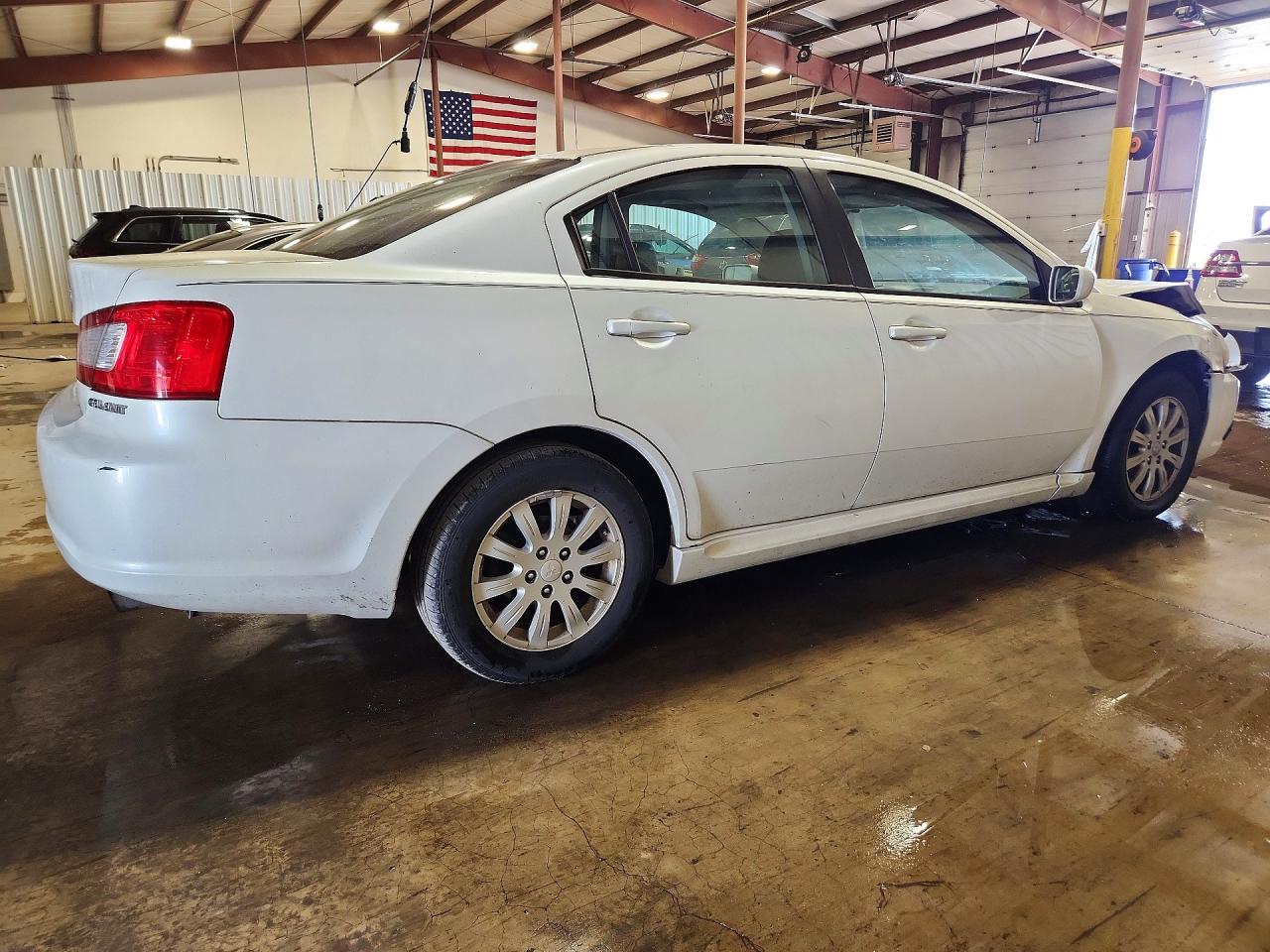 2010 Mitsubishi Galant Fe White vin: 4A32B2FF5AE014827