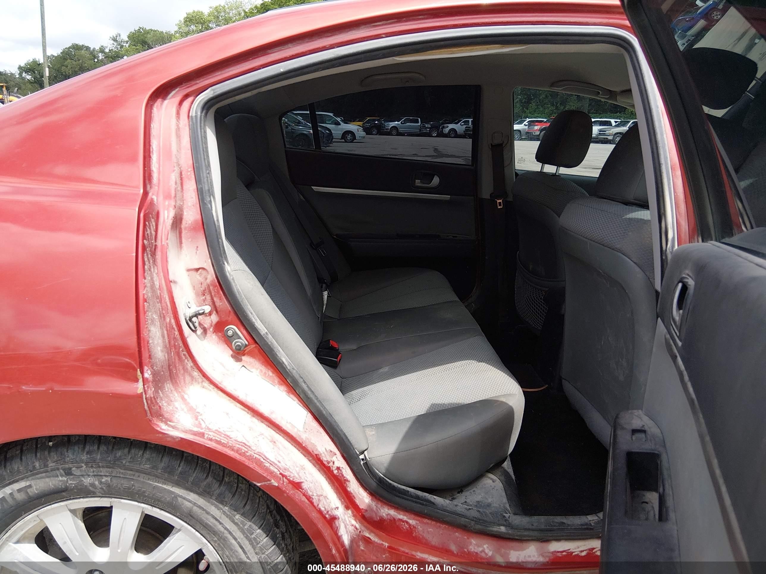 2011 Mitsubishi Galant Fe Красный vin: 4A32B2FF5BE028437