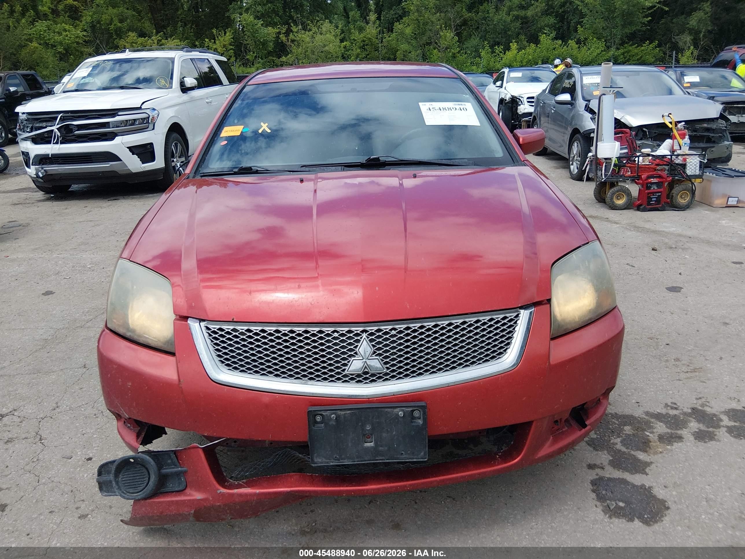 2011 Mitsubishi Galant Fe Красный vin: 4A32B2FF5BE028437