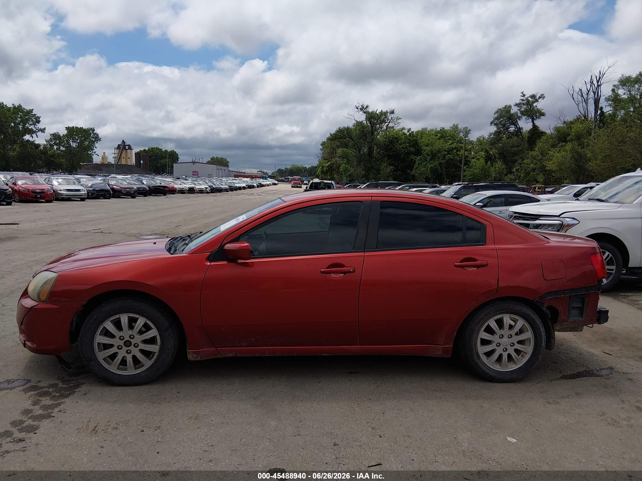 2011 Mitsubishi Galant Fe Красный vin: 4A32B2FF5BE028437