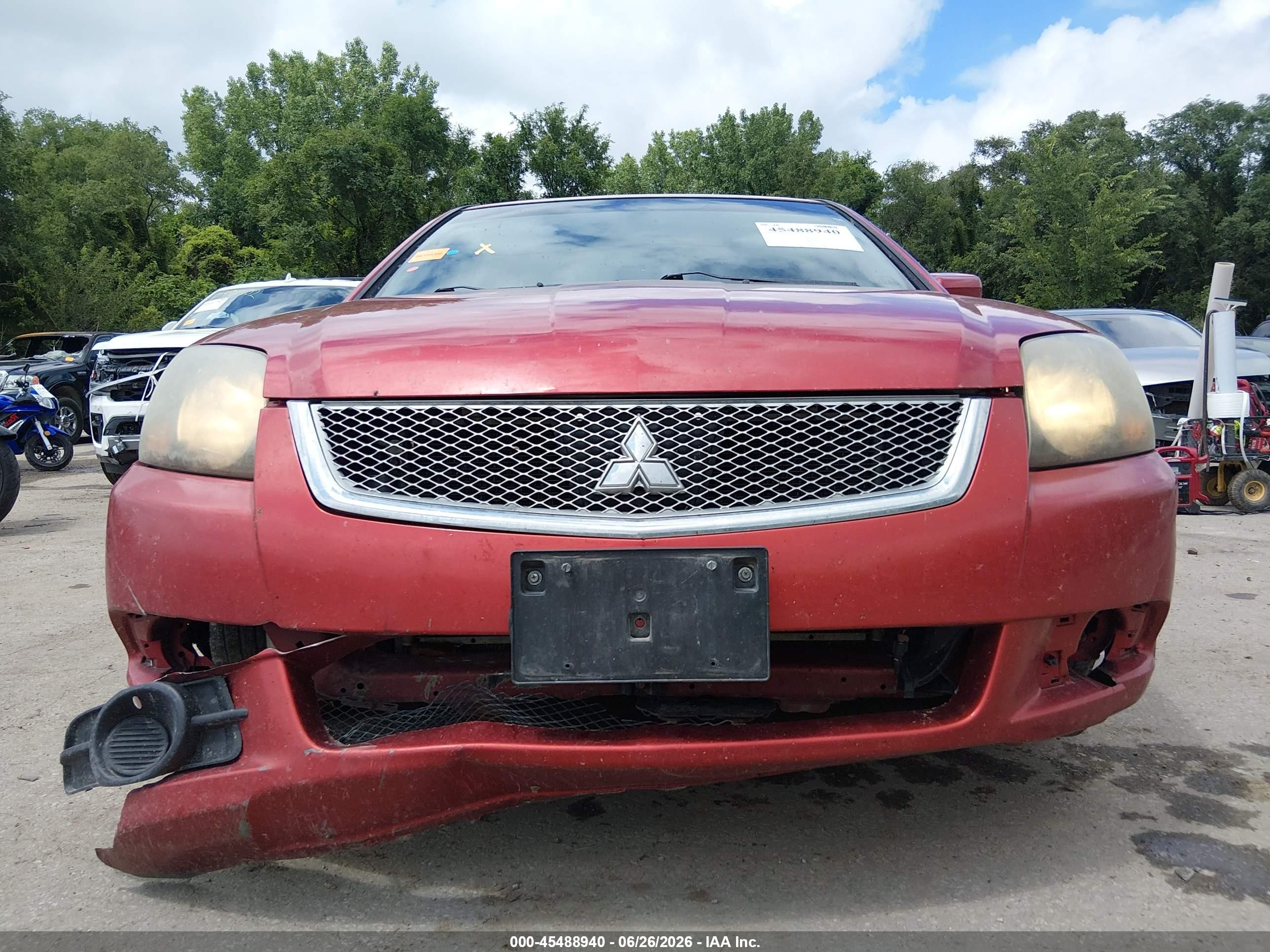 2011 Mitsubishi Galant Fe Красный vin: 4A32B2FF5BE028437