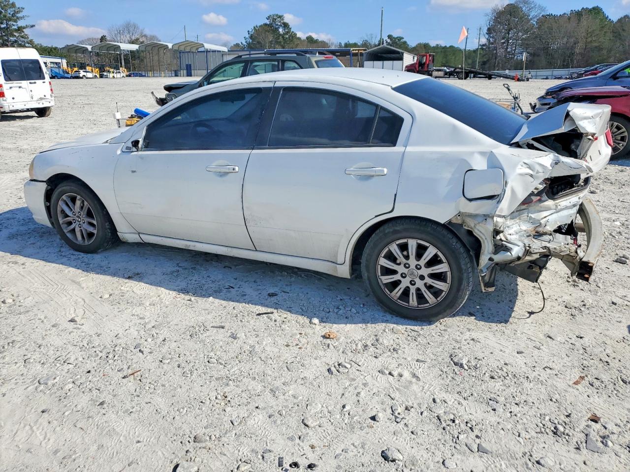 2012 Mitsubishi Galant Fe White vin: 4A32B2FF5CE013874