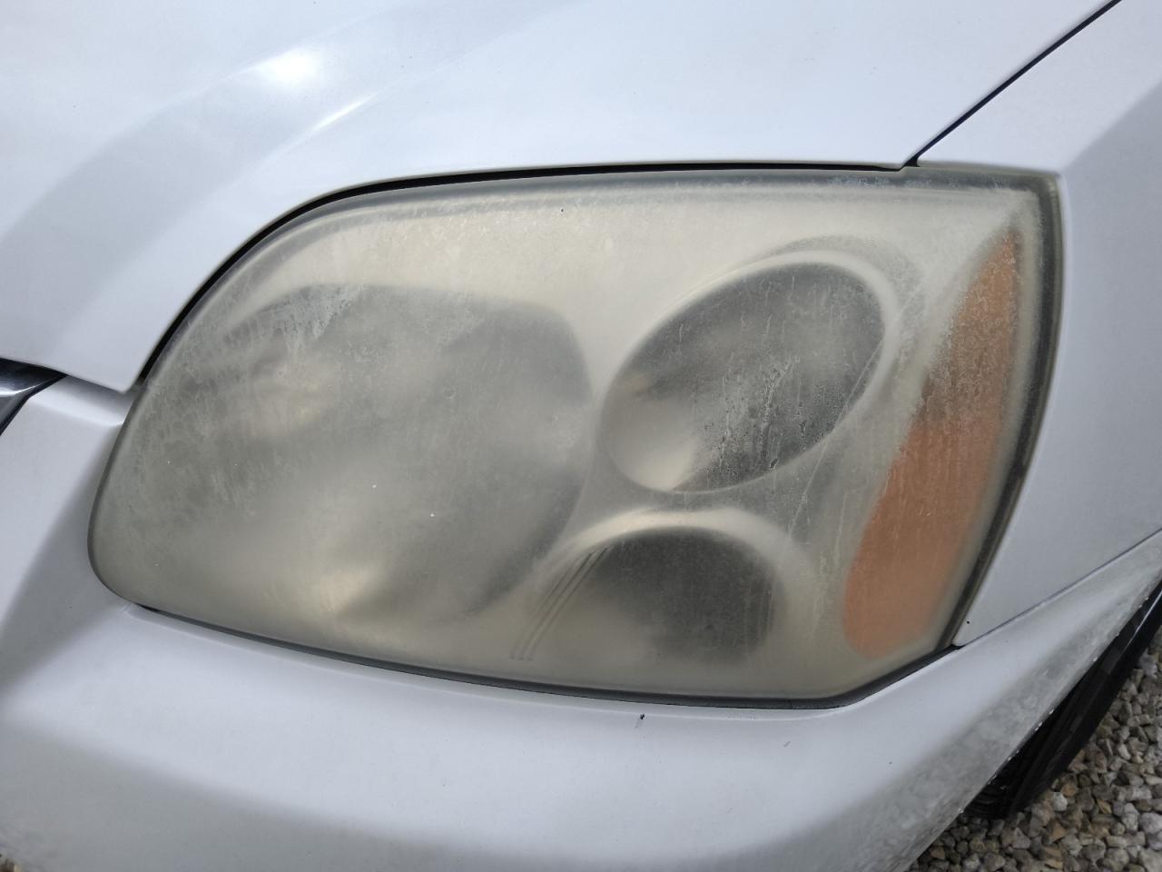 2012 Mitsubishi Galant Fe White vin: 4A32B2FF5CE020579 Damage: Left Head Lamp, Faded, Repair Required