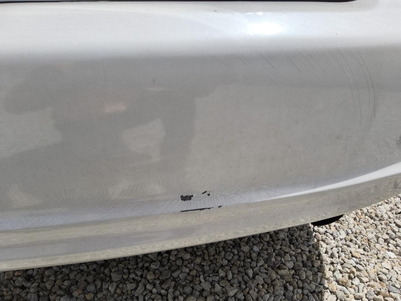 2012 Mitsubishi Galant Fe White vin: 4A32B2FF5CE020579 Damage: Rear Bumper, Dent(S) W/ Paint Dmg, 1 To 2 Inches