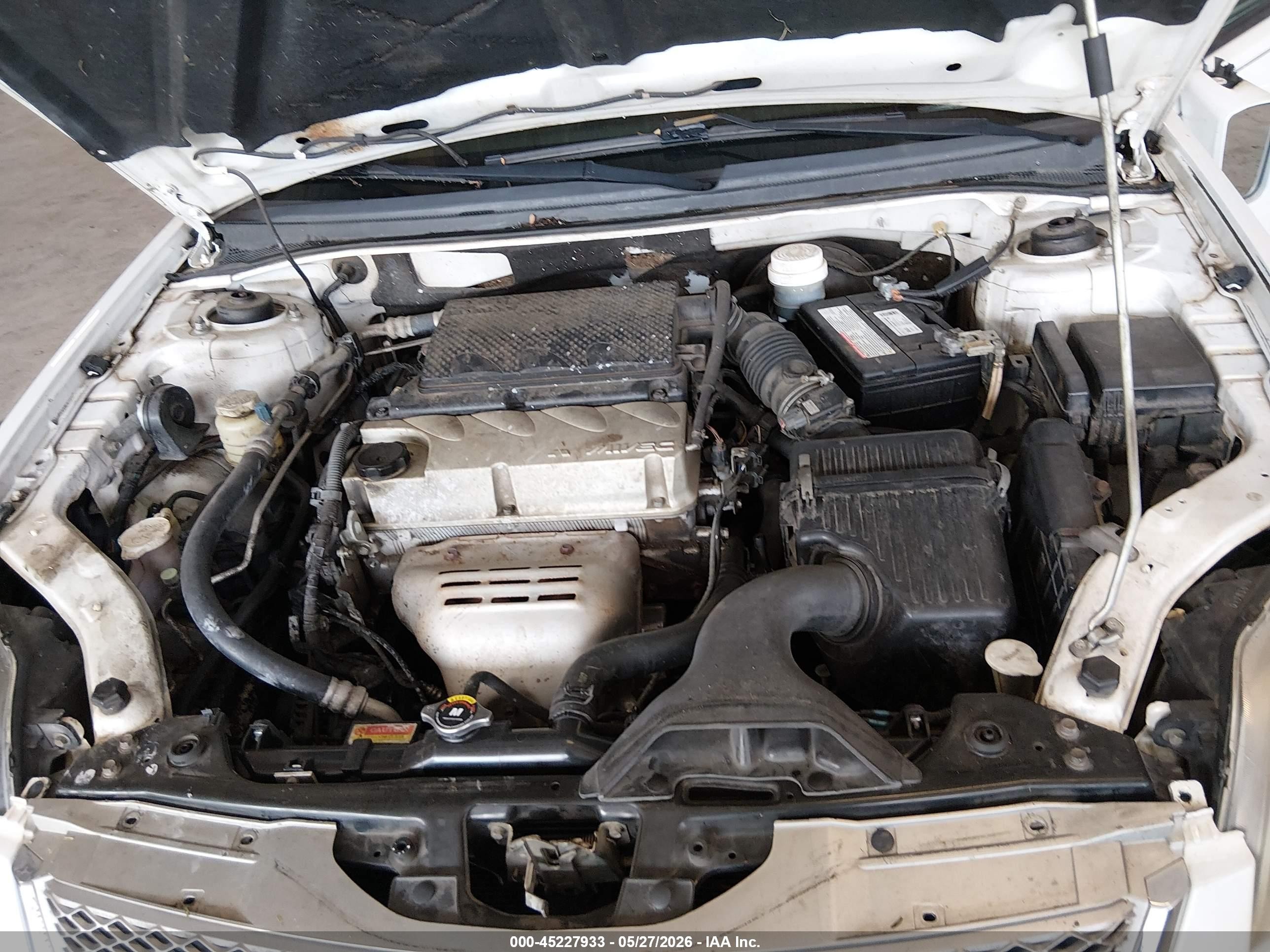 2010 Mitsubishi Galant Fe White vin: 4A32B2FF6AE004355