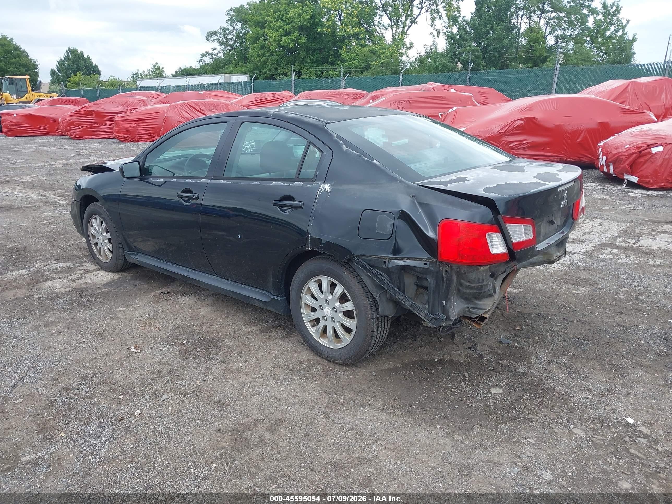 2010 Mitsubishi Galant Fe Black vin: 4A32B2FF7AE002887