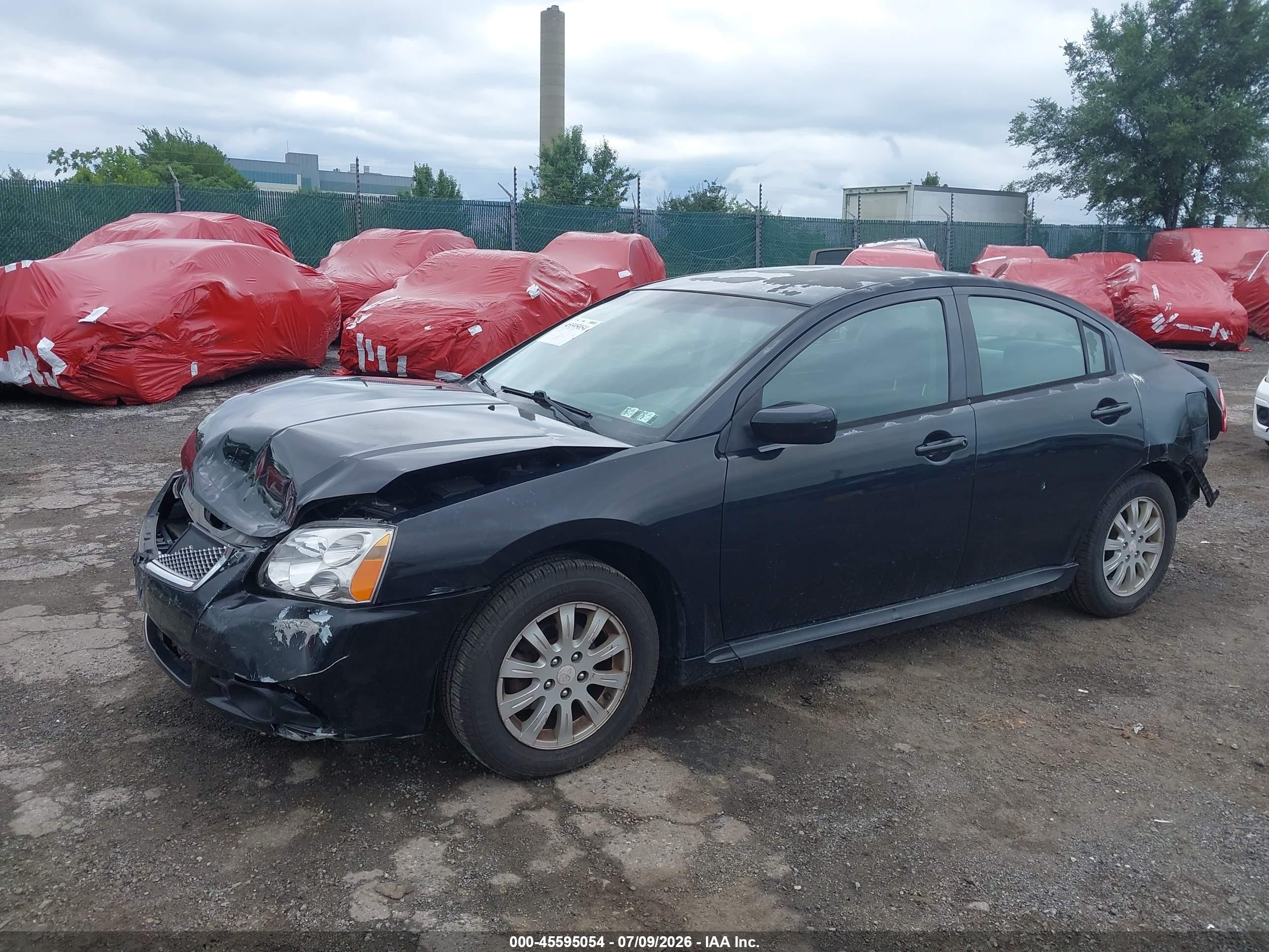 2010 Mitsubishi Galant Fe Black vin: 4A32B2FF7AE002887