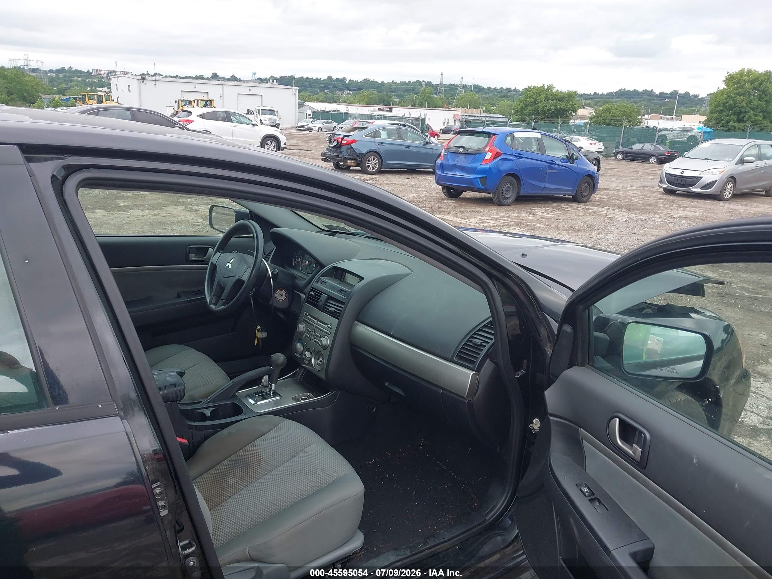 2010 Mitsubishi Galant Fe Black vin: 4A32B2FF7AE002887