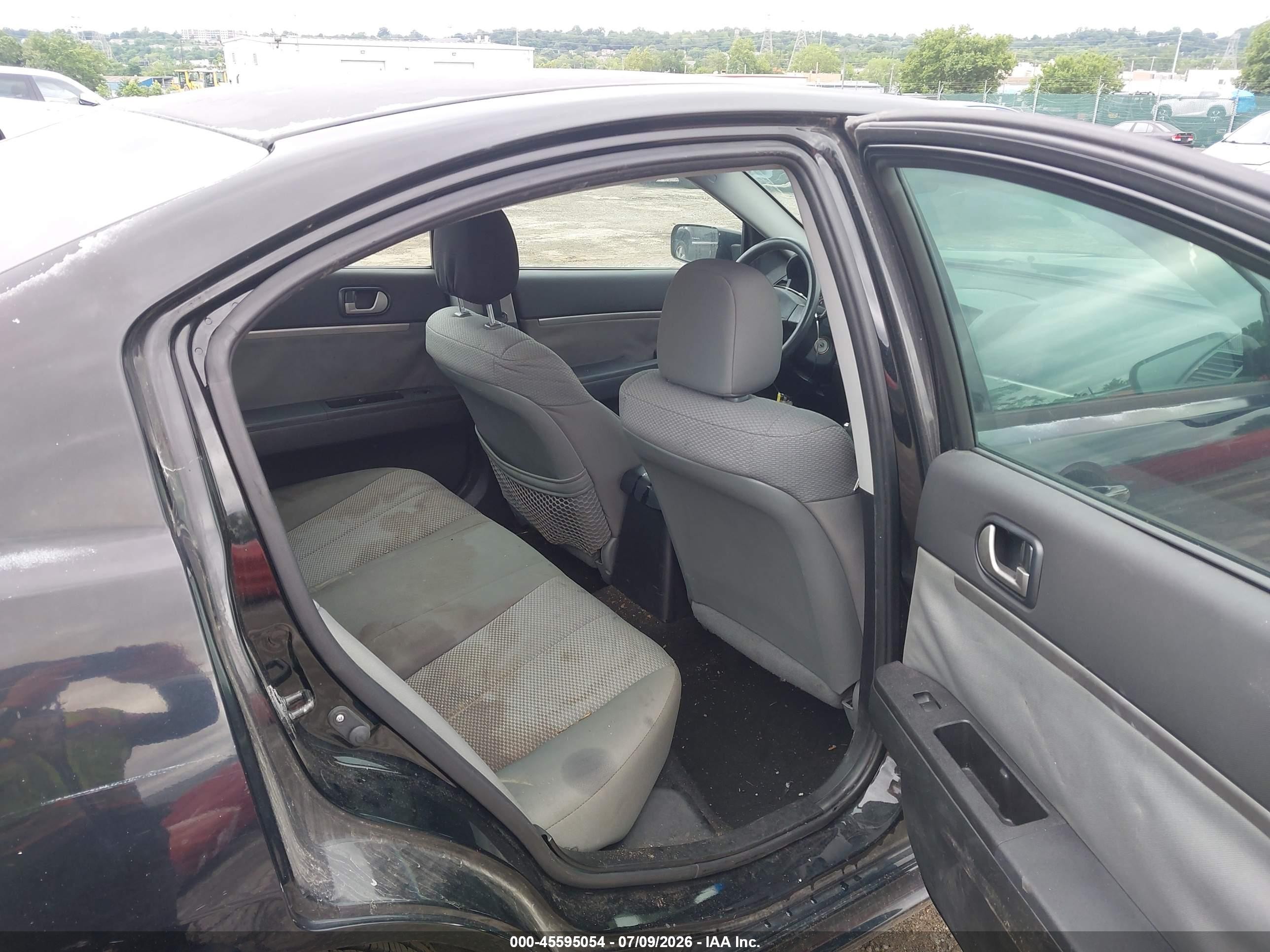 2010 Mitsubishi Galant Fe Black vin: 4A32B2FF7AE002887