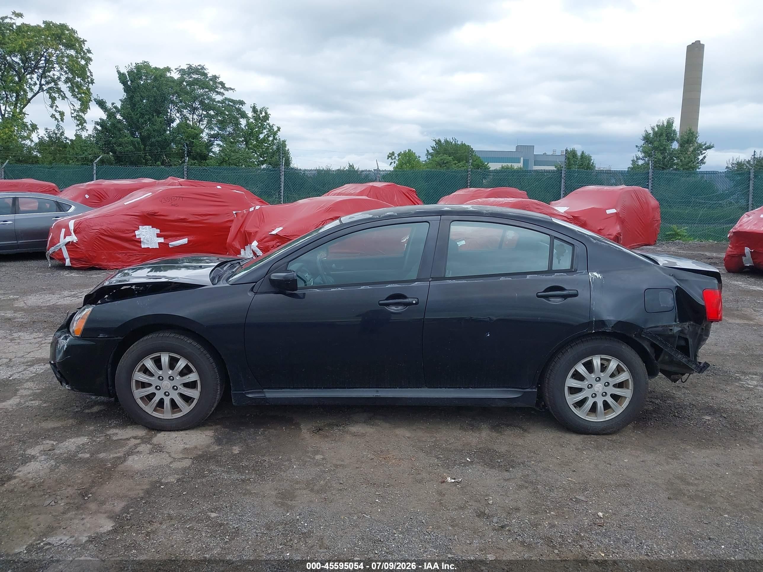 2010 Mitsubishi Galant Fe Black vin: 4A32B2FF7AE002887