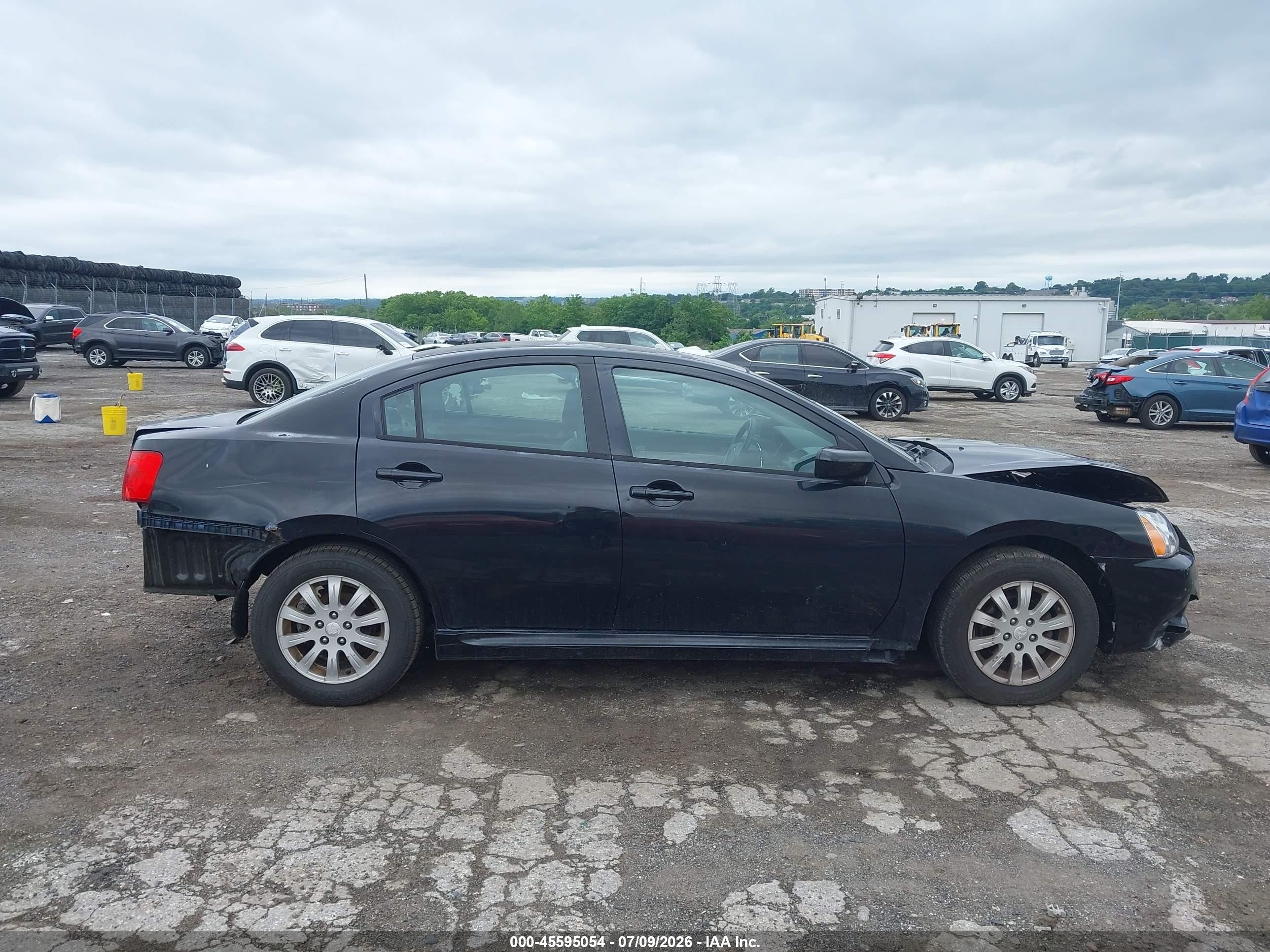 2010 Mitsubishi Galant Fe Black vin: 4A32B2FF7AE002887