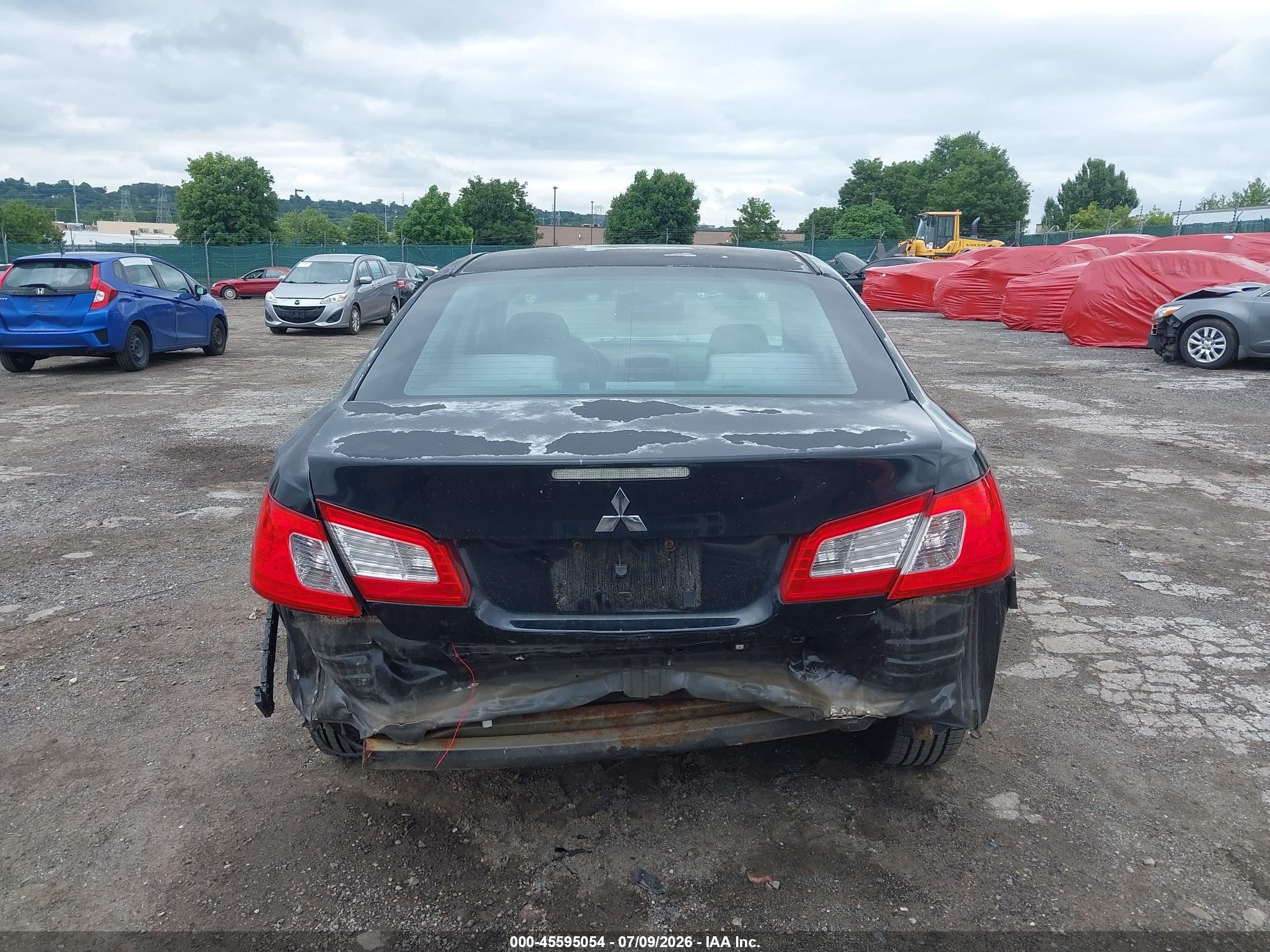 2010 Mitsubishi Galant Fe Black vin: 4A32B2FF7AE002887