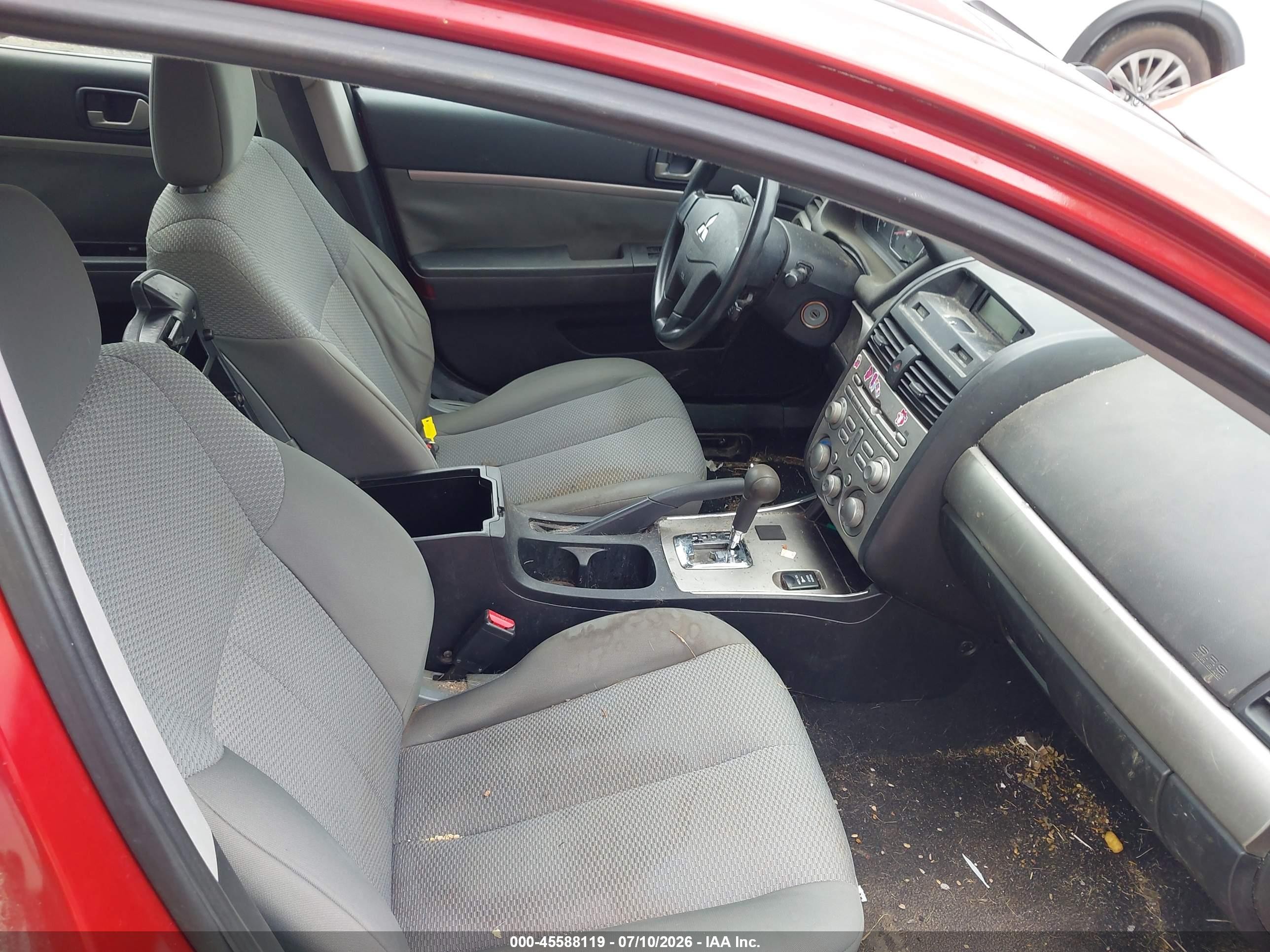2010 Mitsubishi Galant Fe Orange vin: 4A32B2FF7AE010911