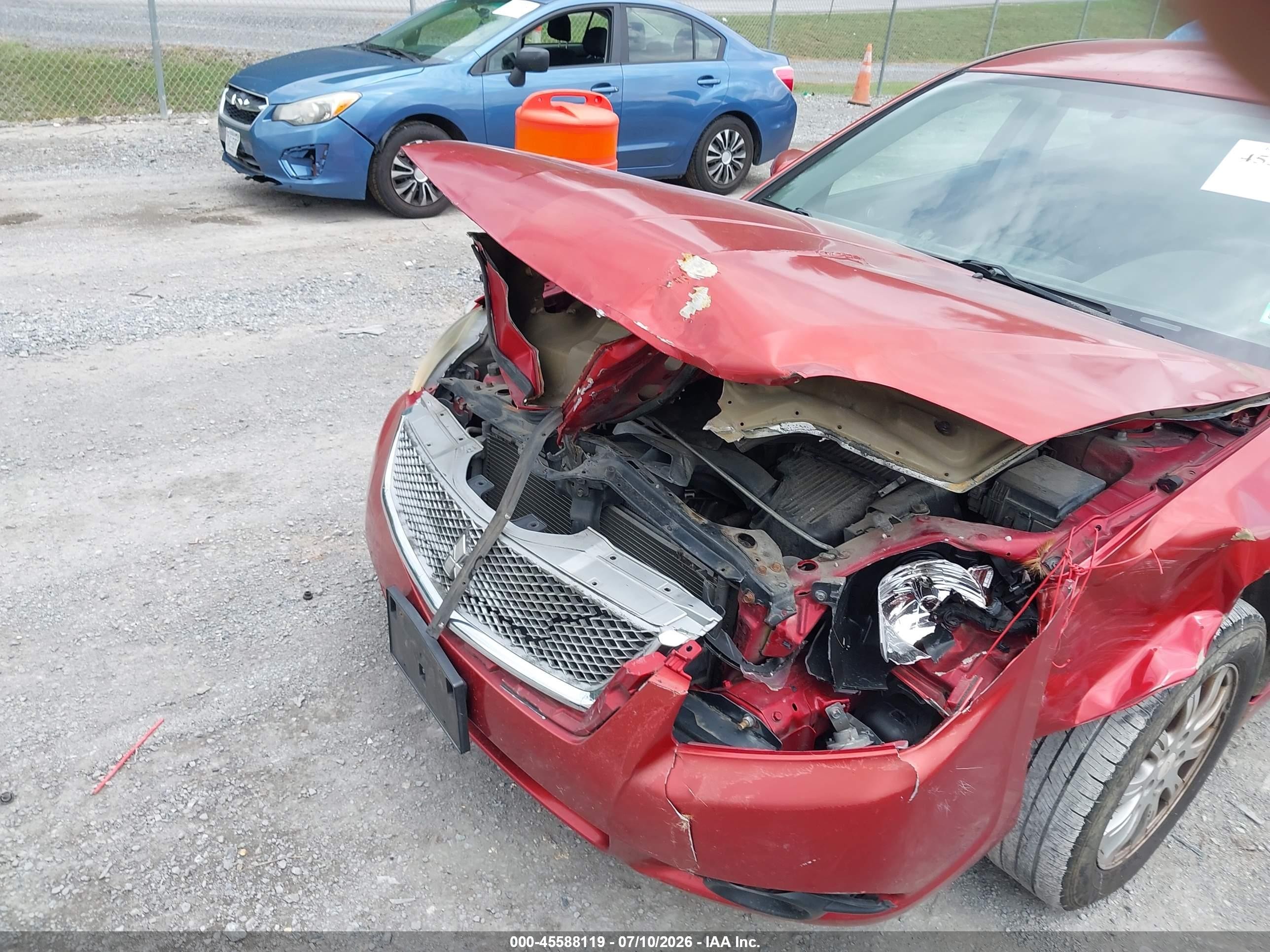 2010 Mitsubishi Galant Fe Orange vin: 4A32B2FF7AE010911