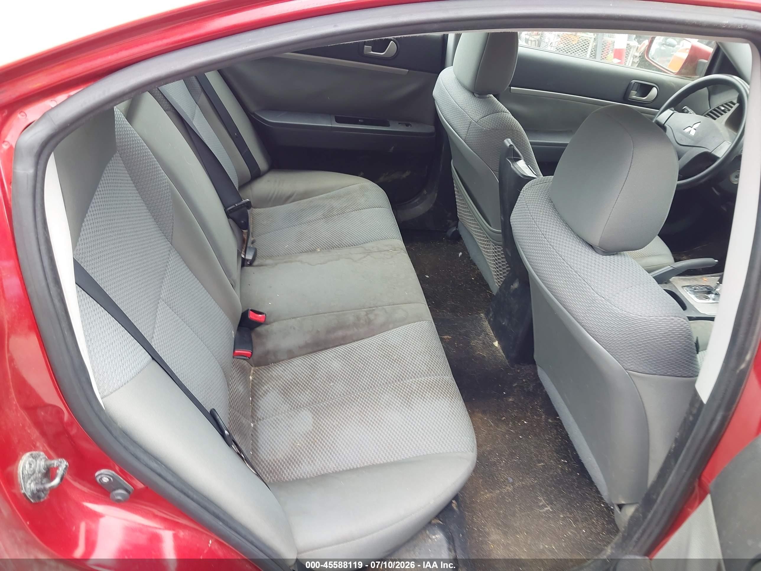 2010 Mitsubishi Galant Fe Orange vin: 4A32B2FF7AE010911