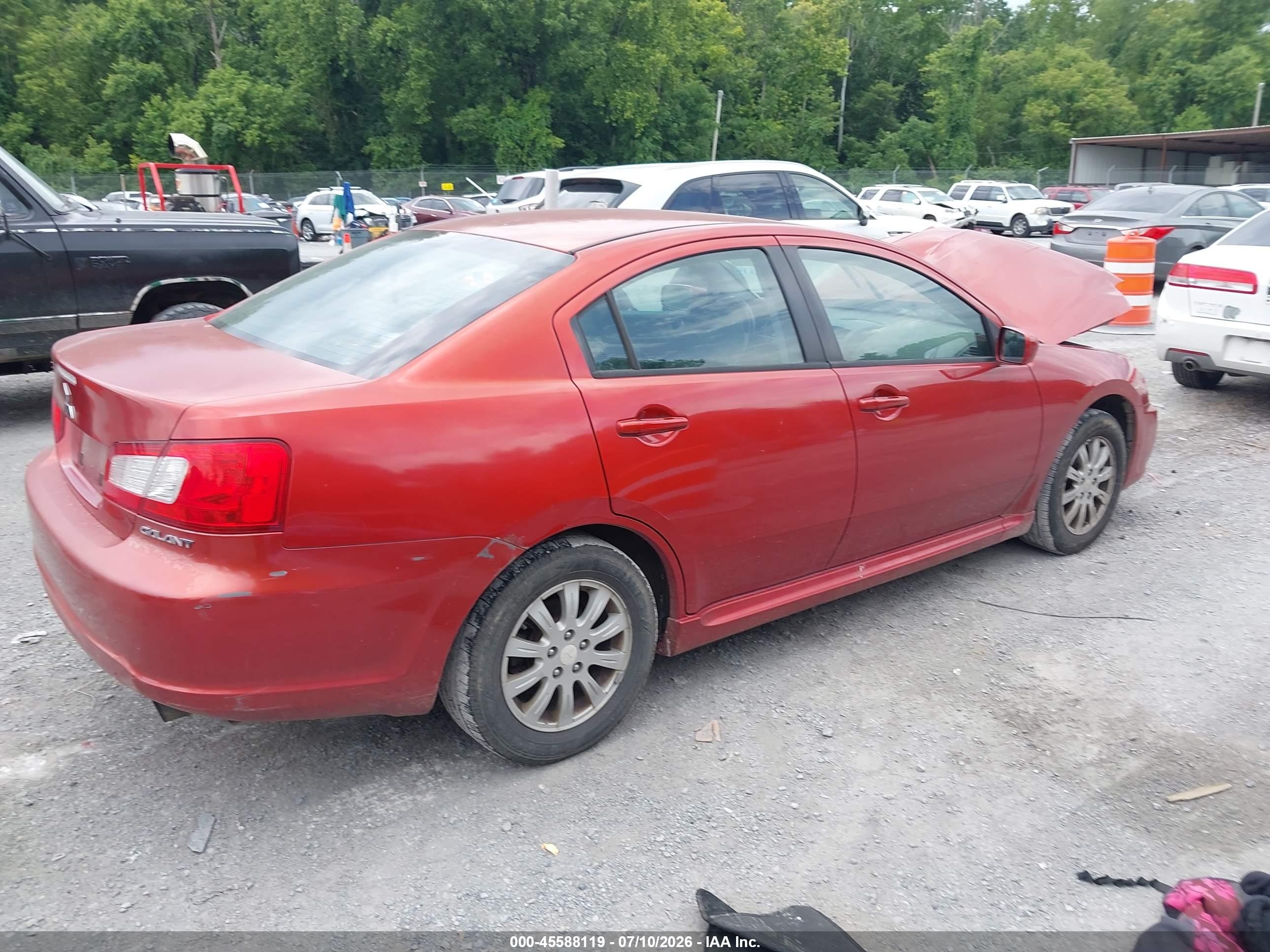 2010 Mitsubishi Galant Fe Orange vin: 4A32B2FF7AE010911